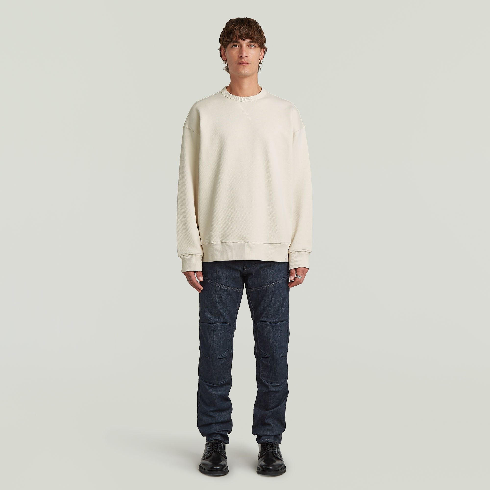 Thumbnail - GS-01 Relaxed Sweatshirt - Weiß - Herren