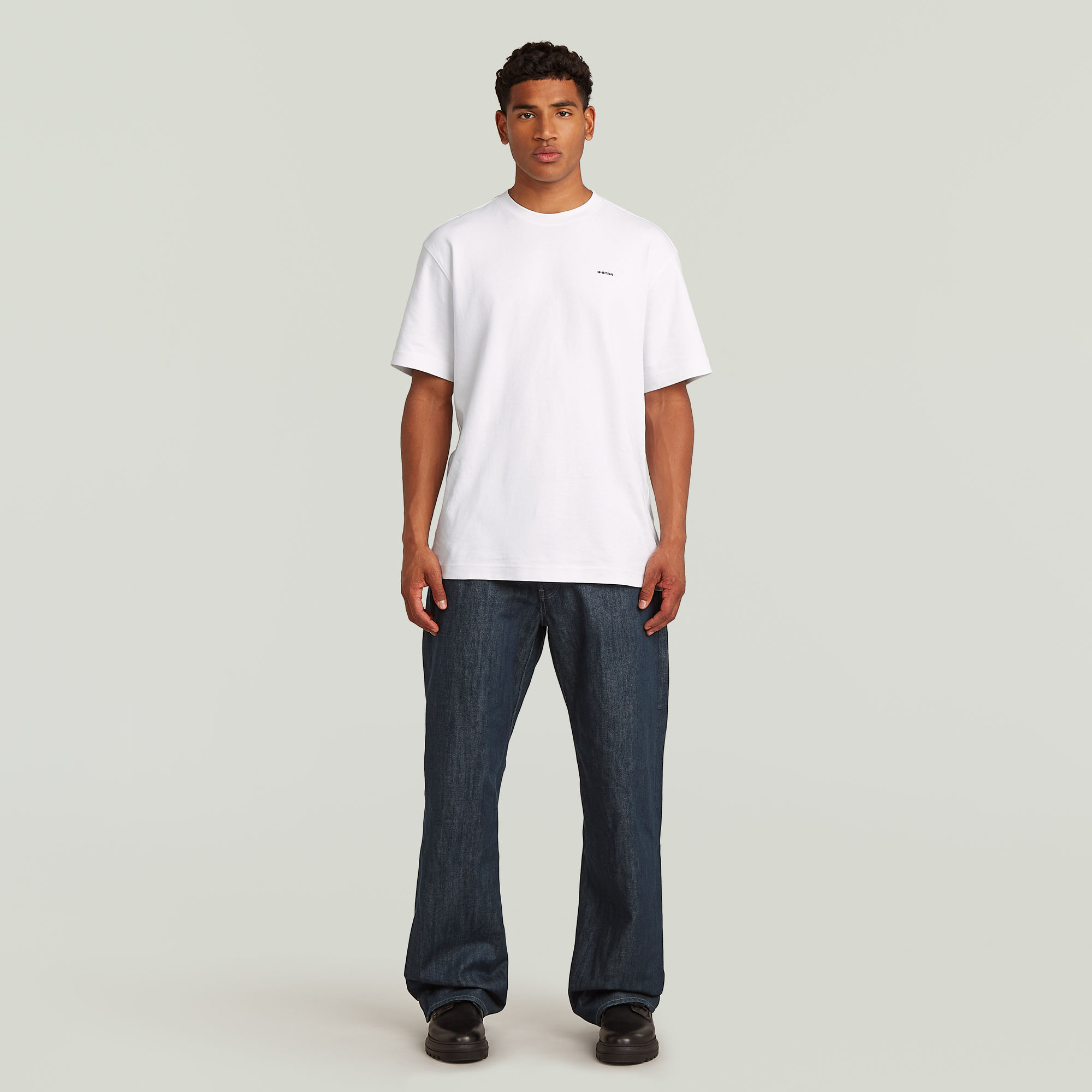 Thumbnail - Dartt Loose Bootcut Jeans - Dunkelblau - Herren