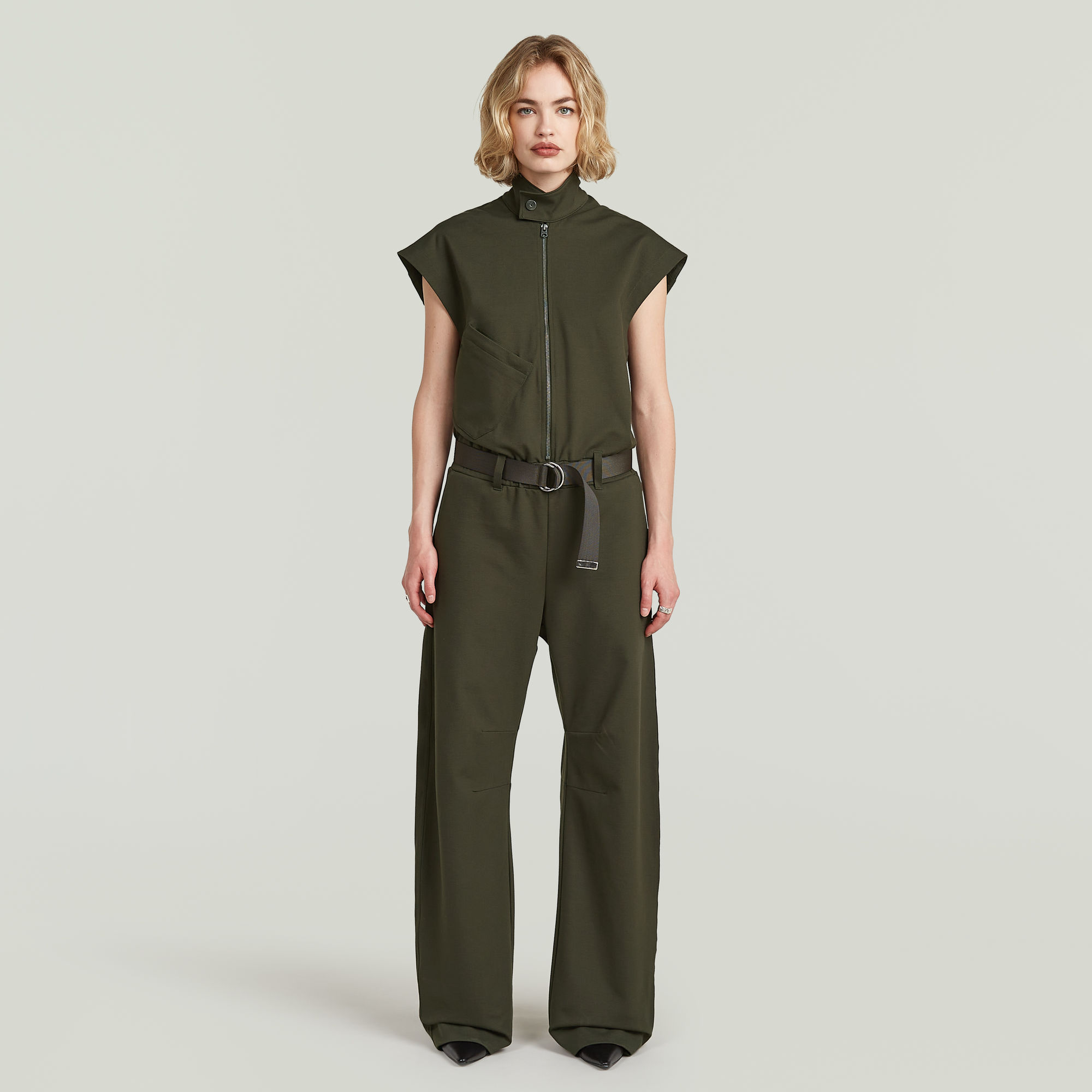 Thumbnail - Soft Sculpt Jumpsuit - Grau - Damen