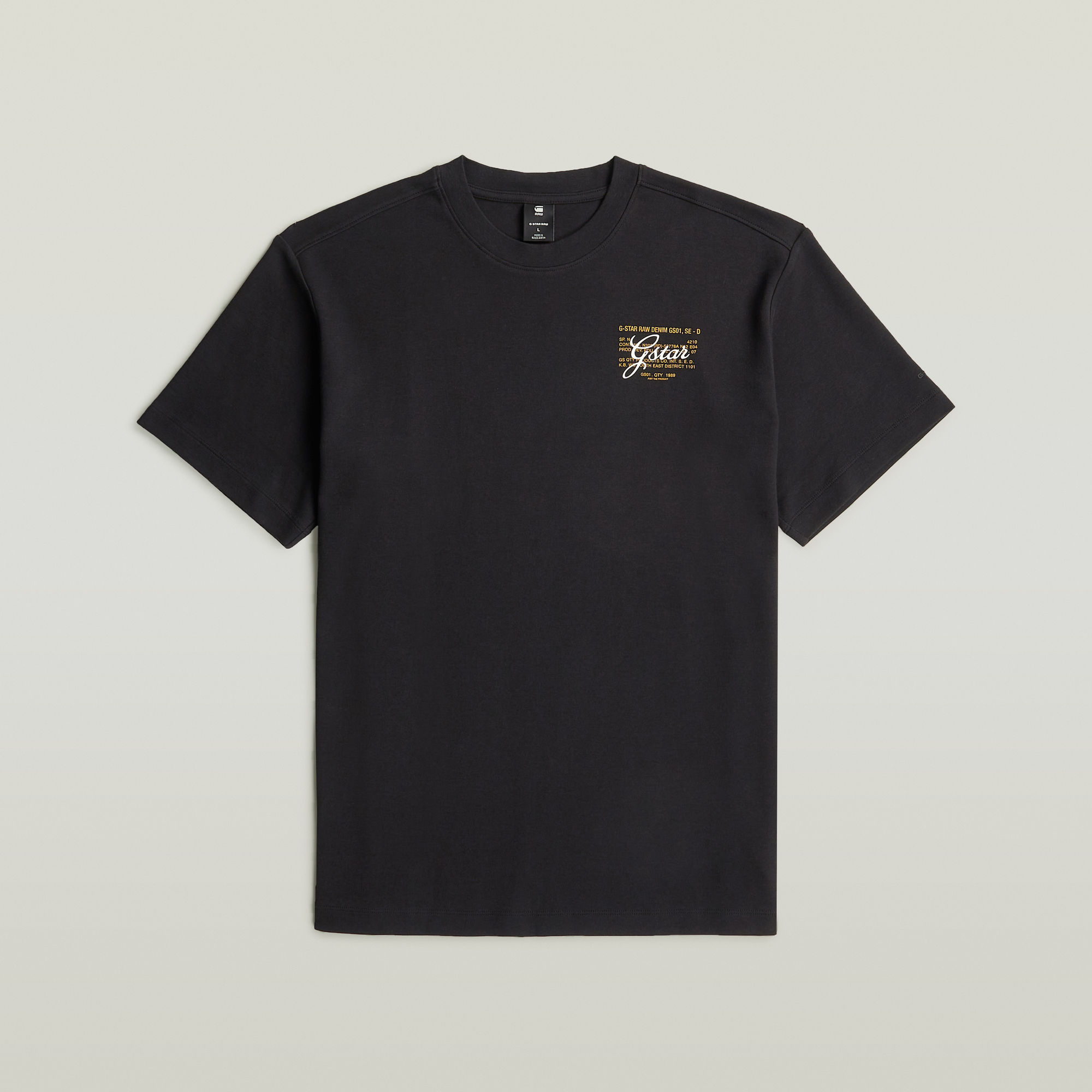 Thumbnail - Script T-Shirt - Schwarz - Herren
