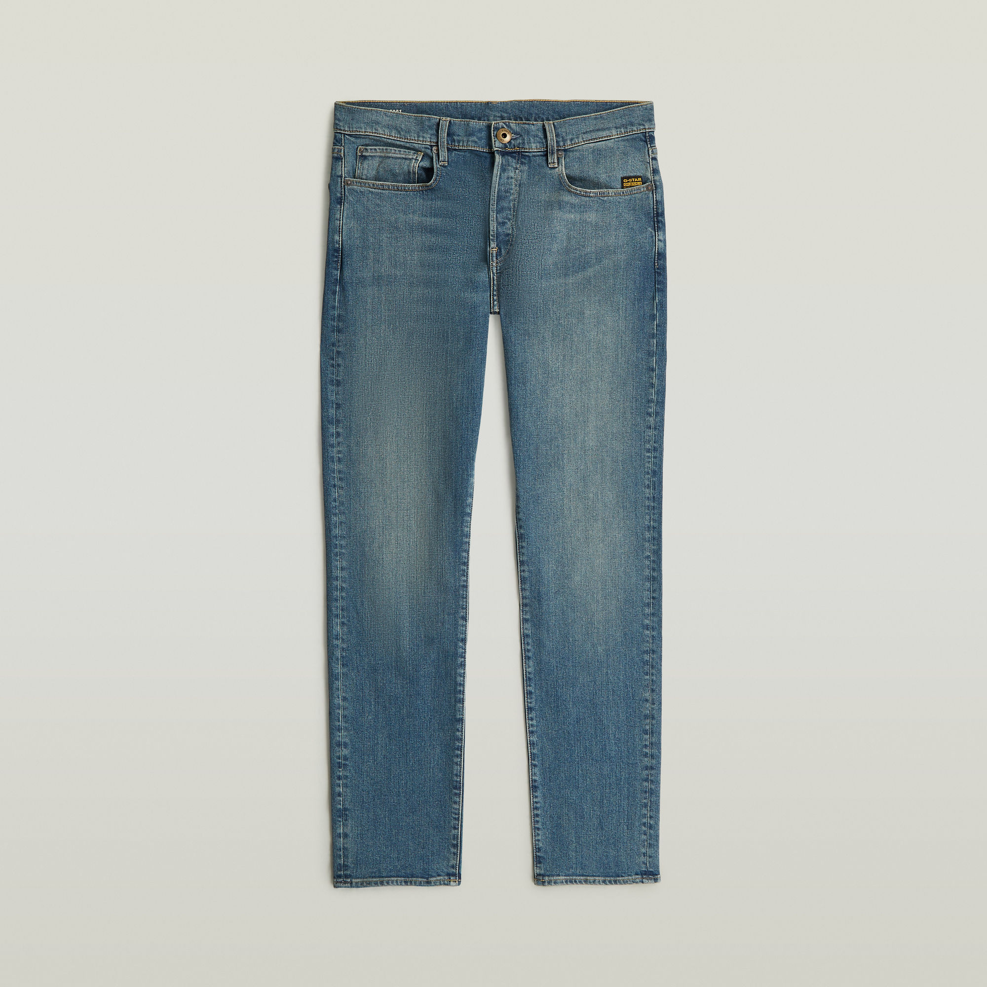 G-Star RAW 3301 Regular Tapered Jeans Midden blauw Heren