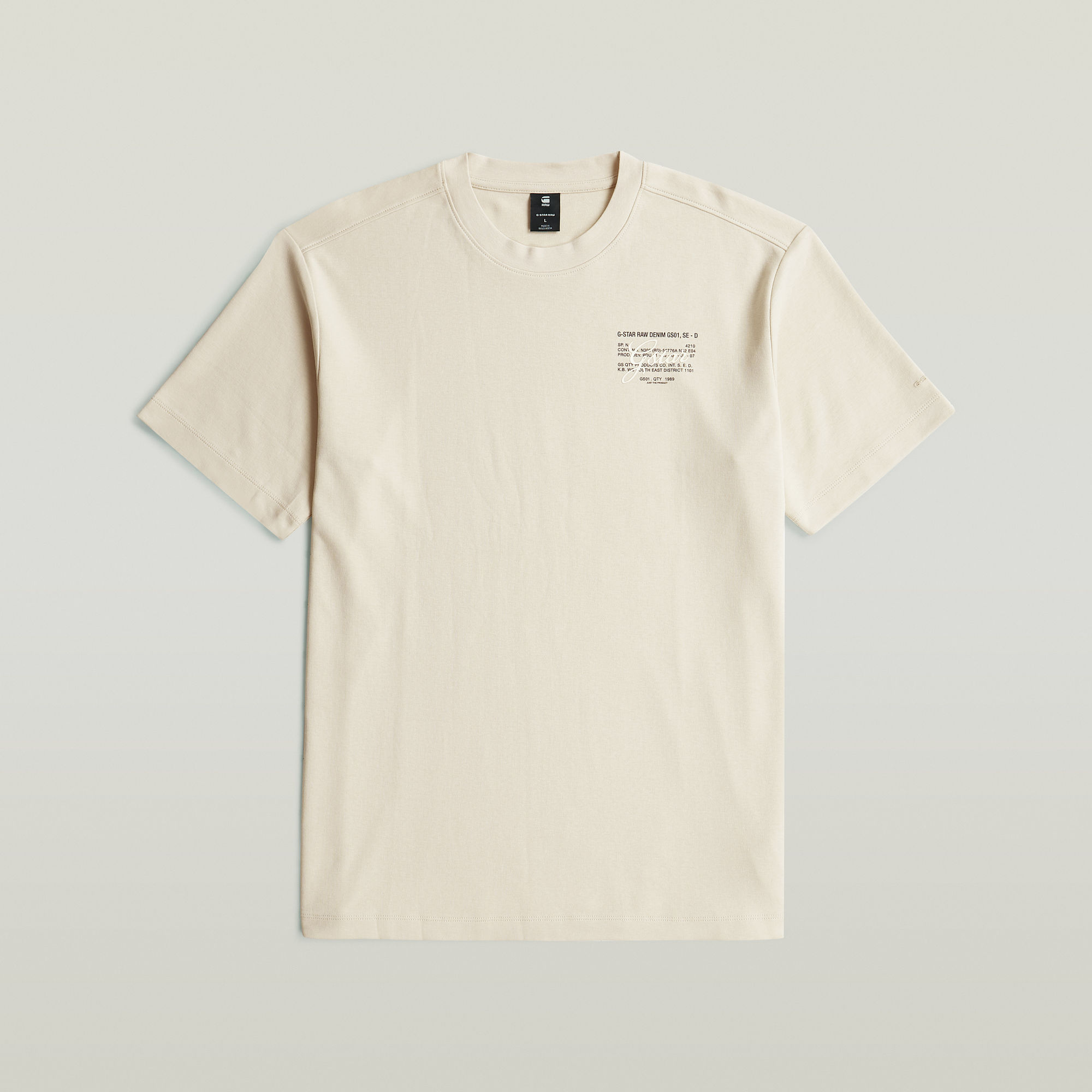 Thumbnail - Script T-Shirt - Weiß - Herren