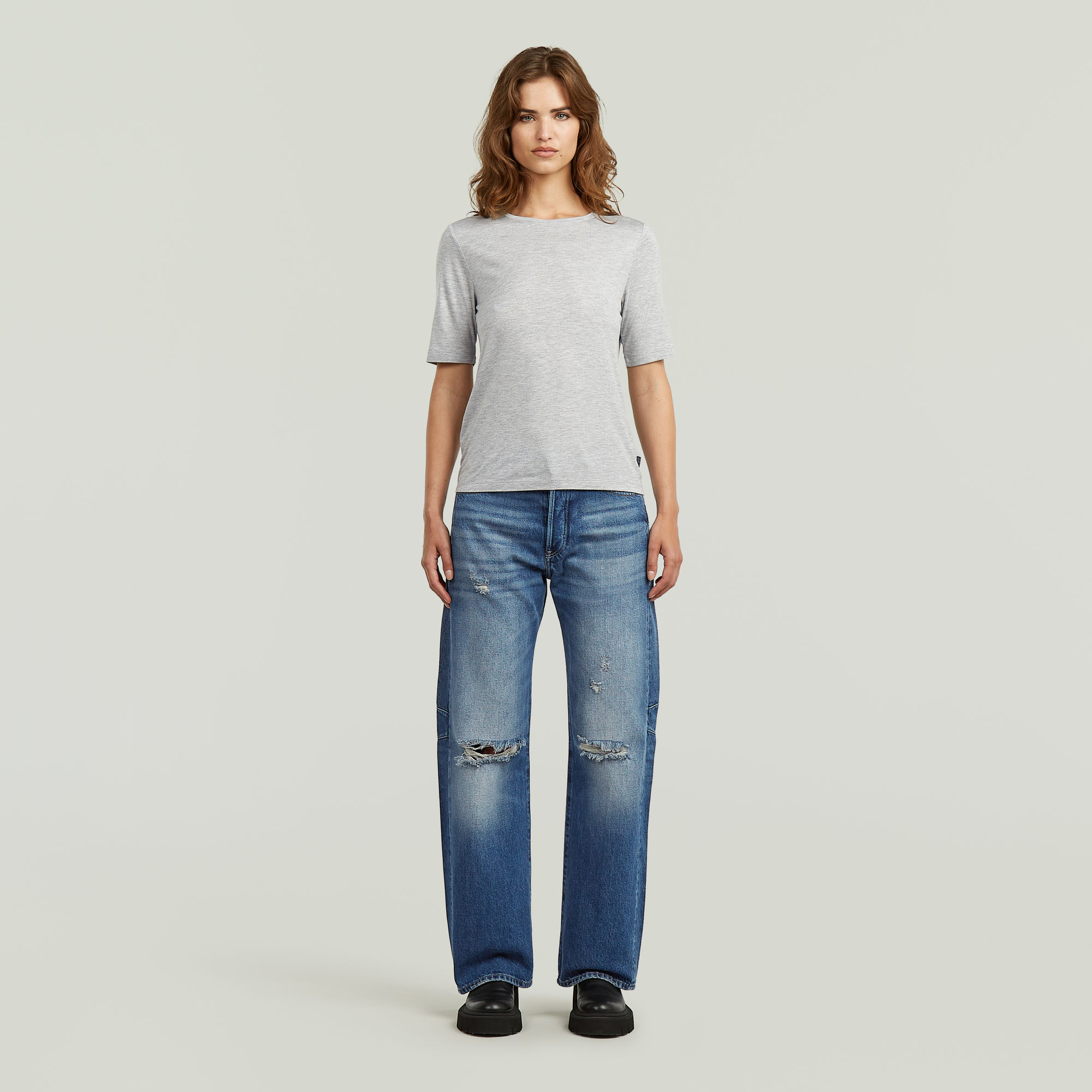 Thumbnail - Regular T-Shirt - Mehrfarbig - Damen