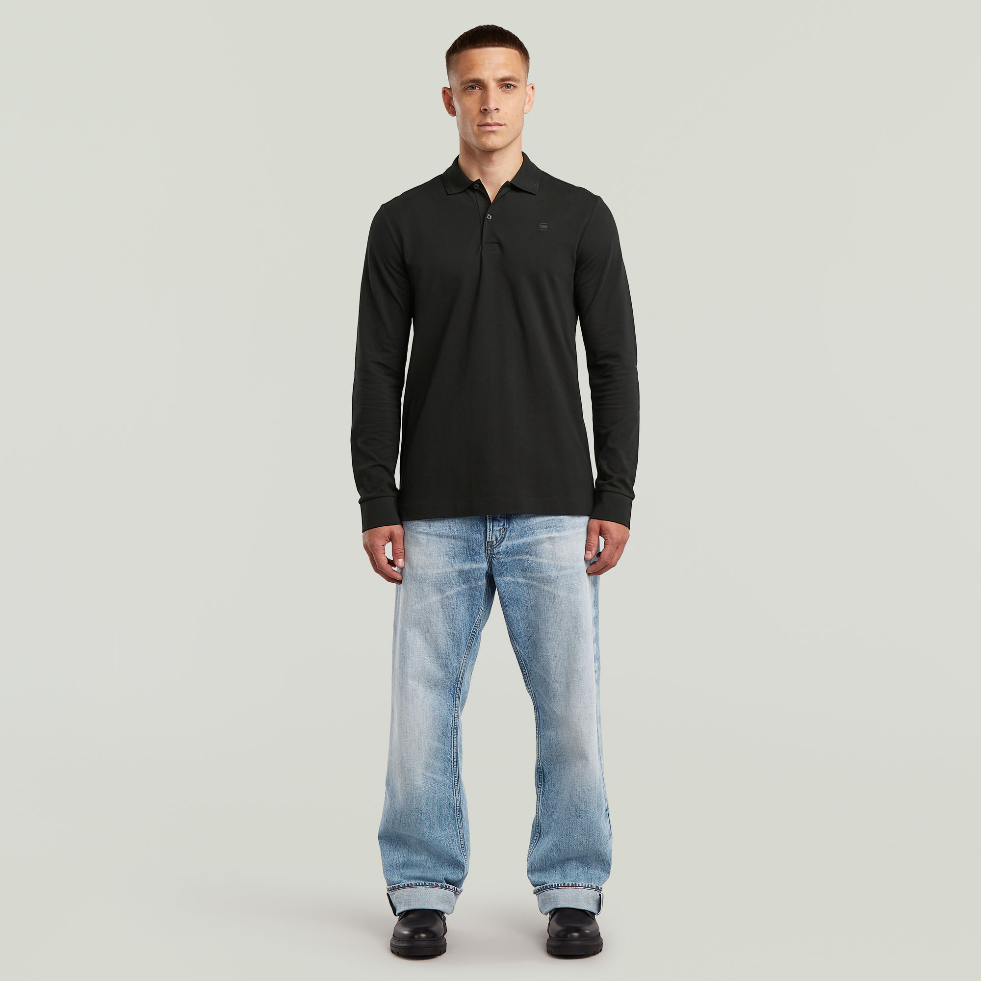 Thumbnail - Dunda Slim Poloshirt - Schwarz - Herren