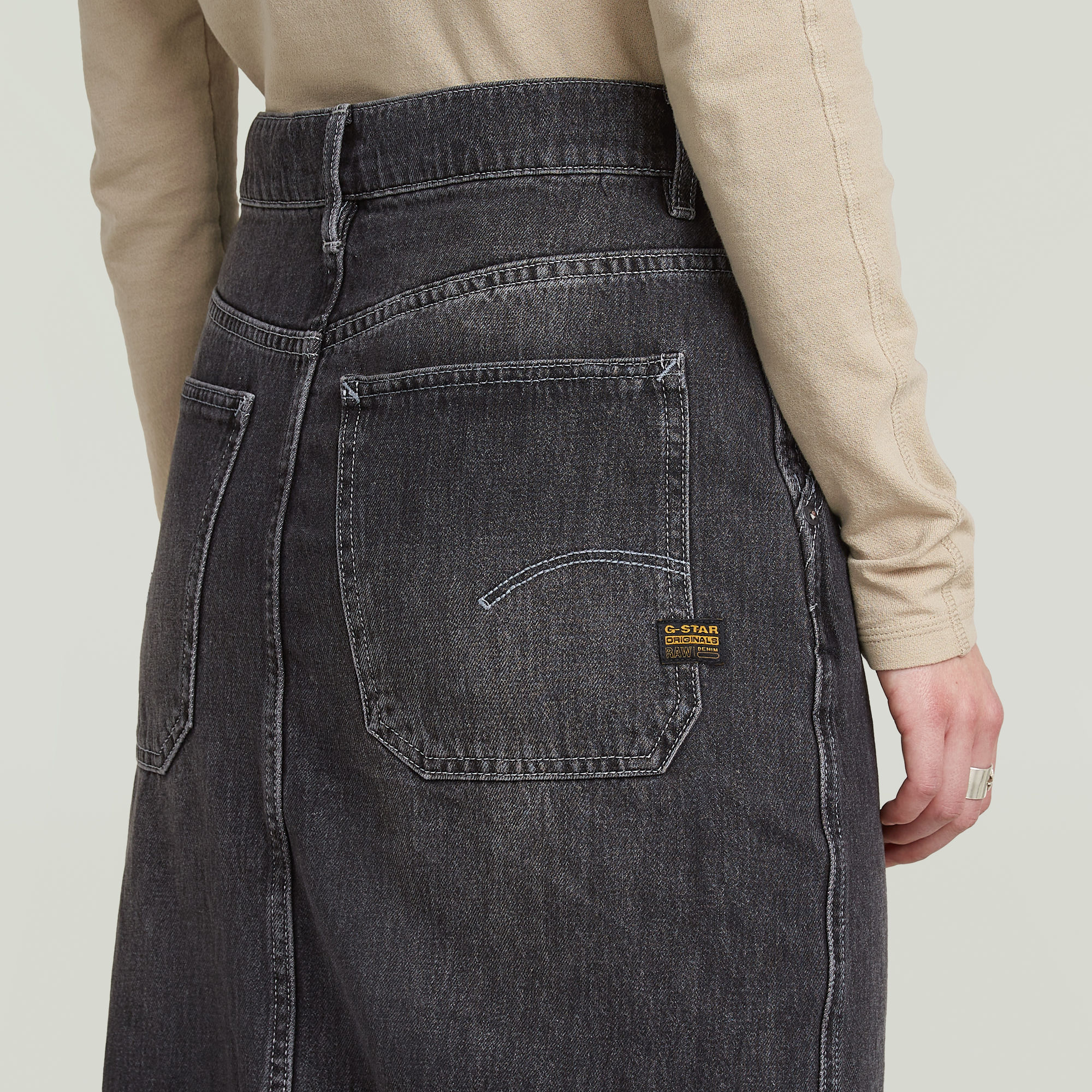 G-Star RAW Revynn Long Rok Grijs Dames