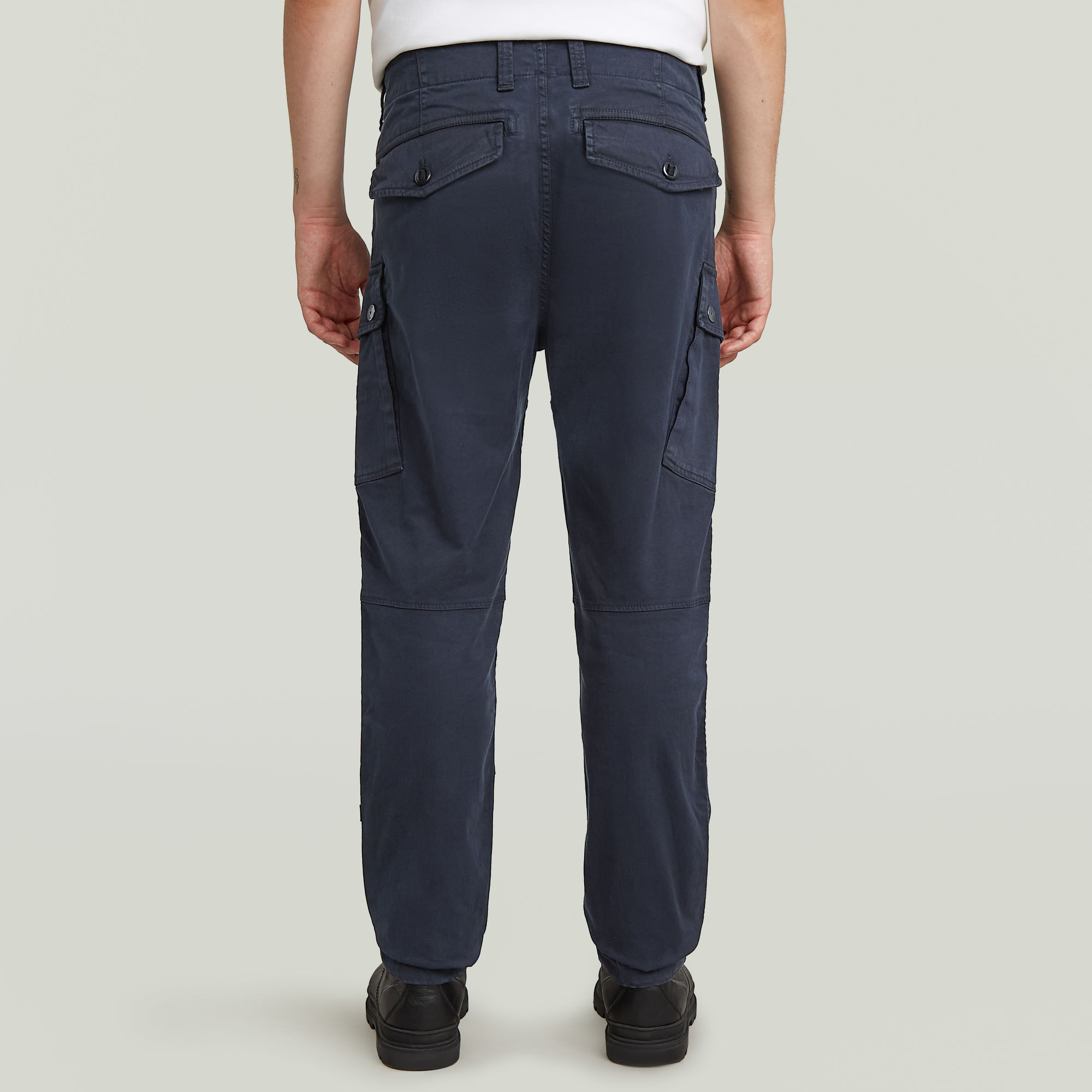 G-Star RAW Roxic Zip Straight Tapered Broek Donkerblauw Heren