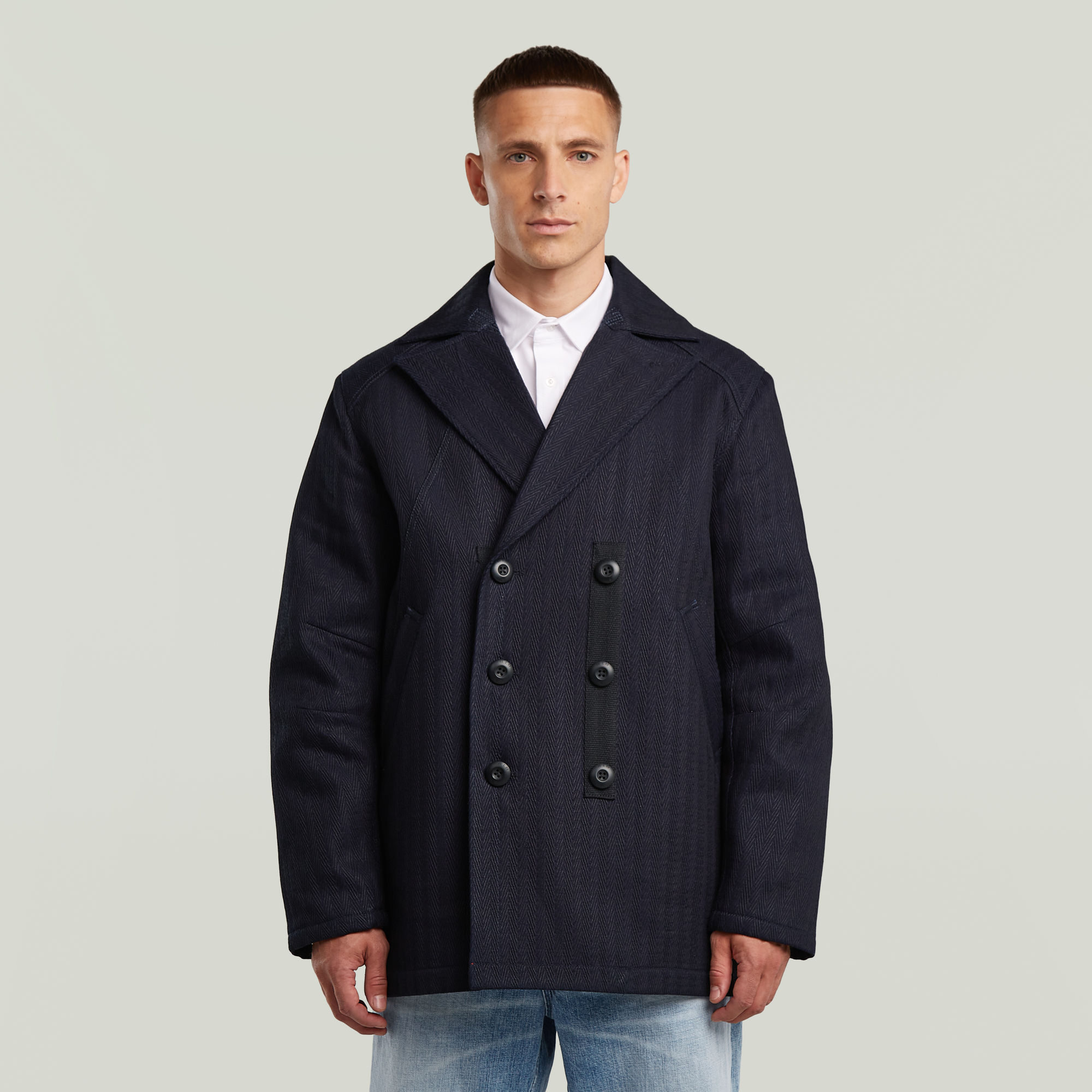Denim Peacoat 2.0 - Dunkelblau - Herren