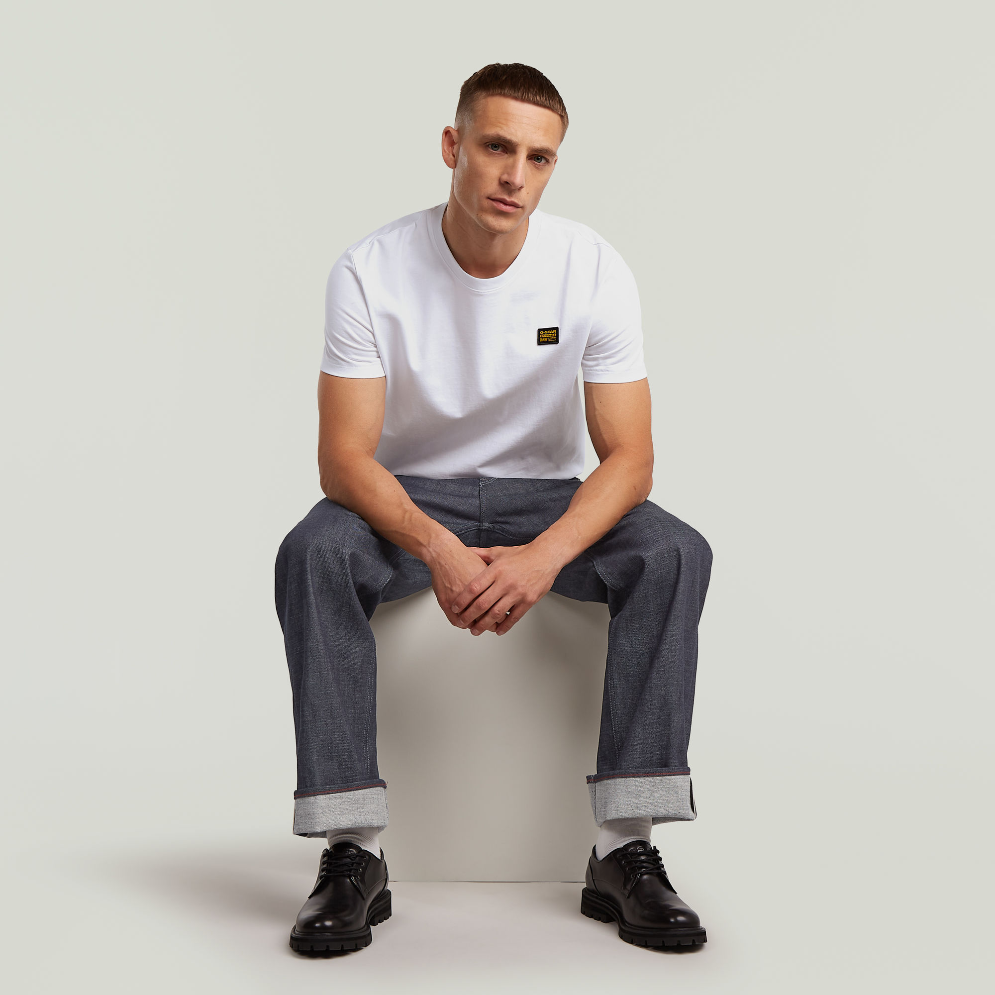 G-Star RAW Deeggie Selvedge Jeans Donkerblauw Heren