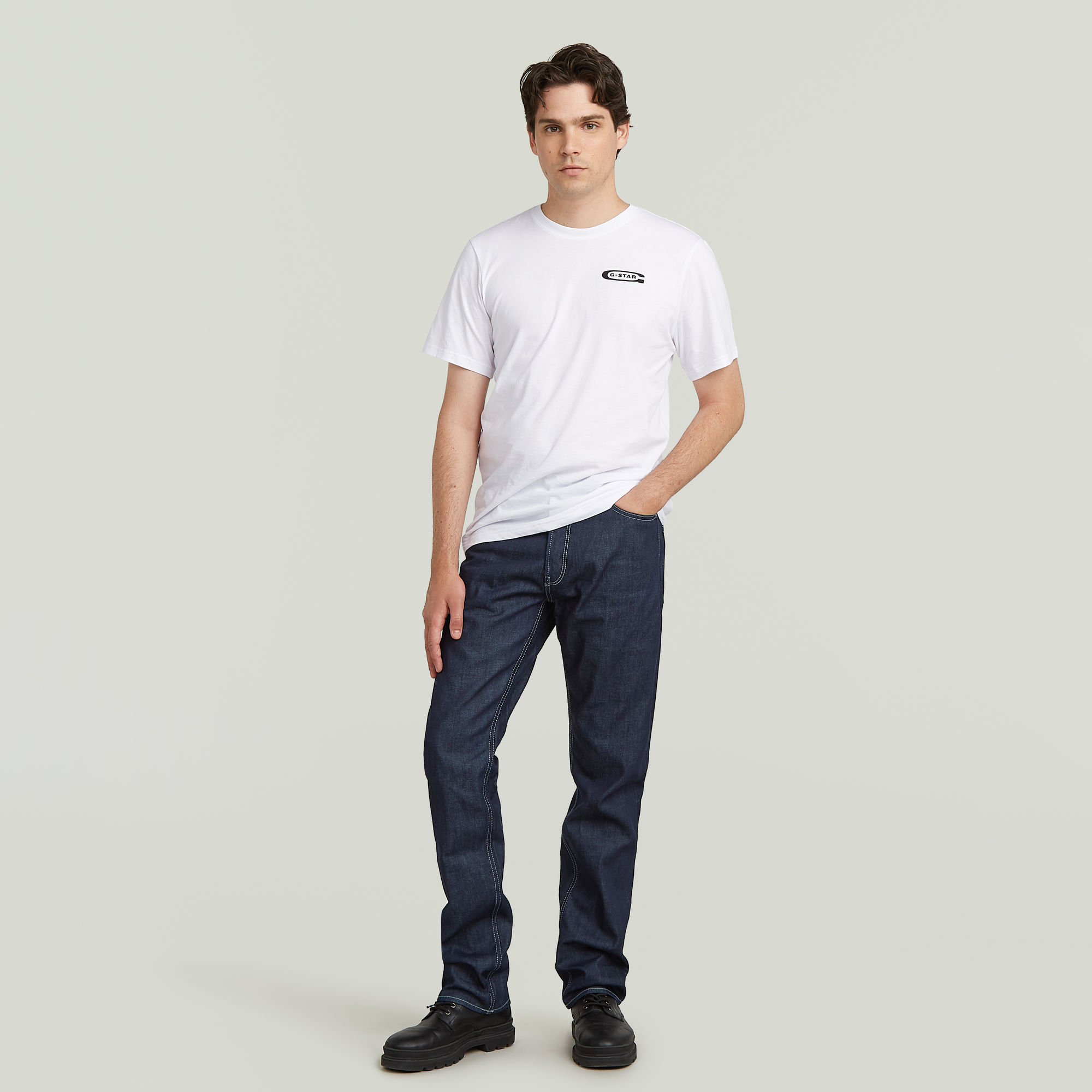 G-Star RAW Old Skool Slim T-Shirt Wit Heren