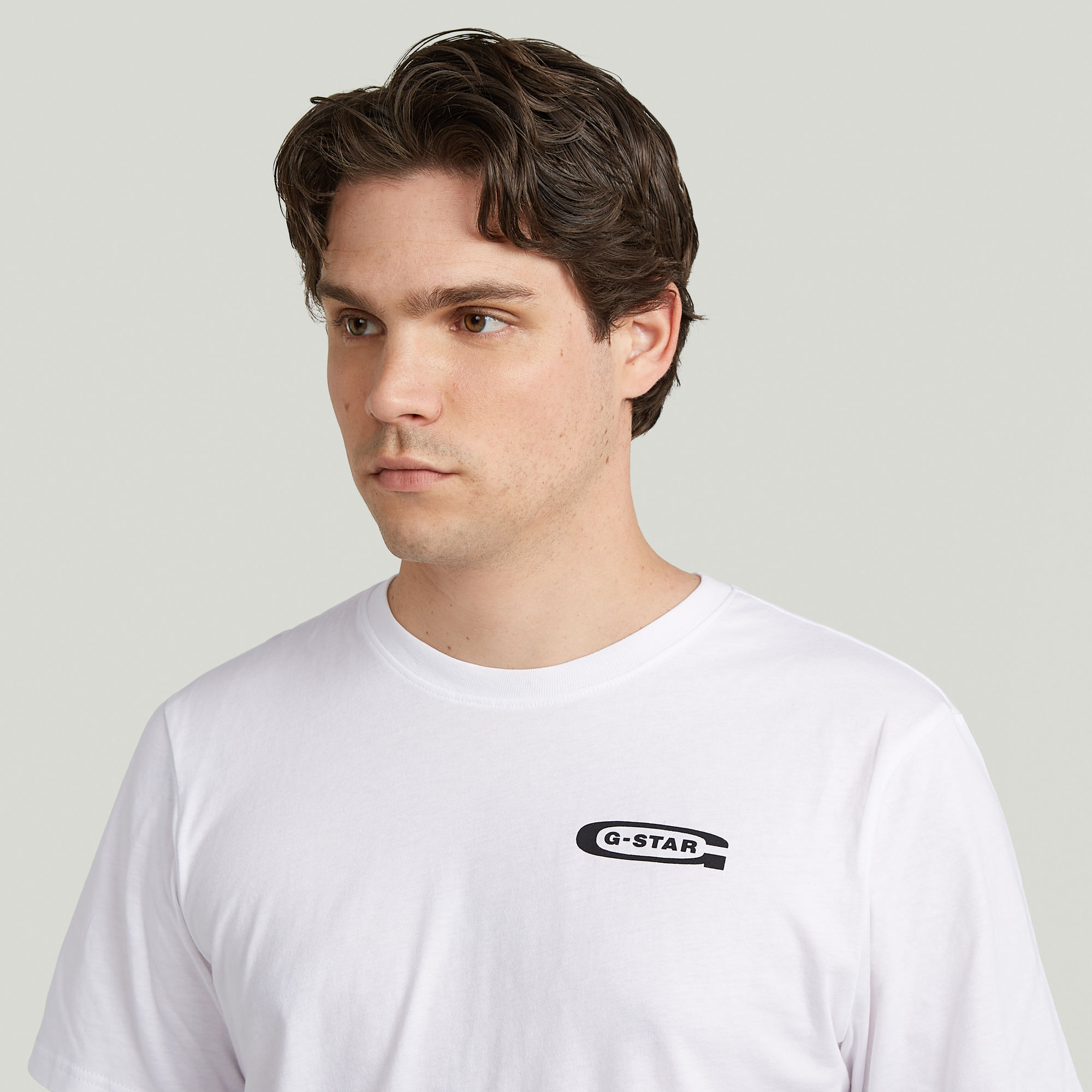 G-Star RAW Old Skool Slim T-Shirt Wit Heren