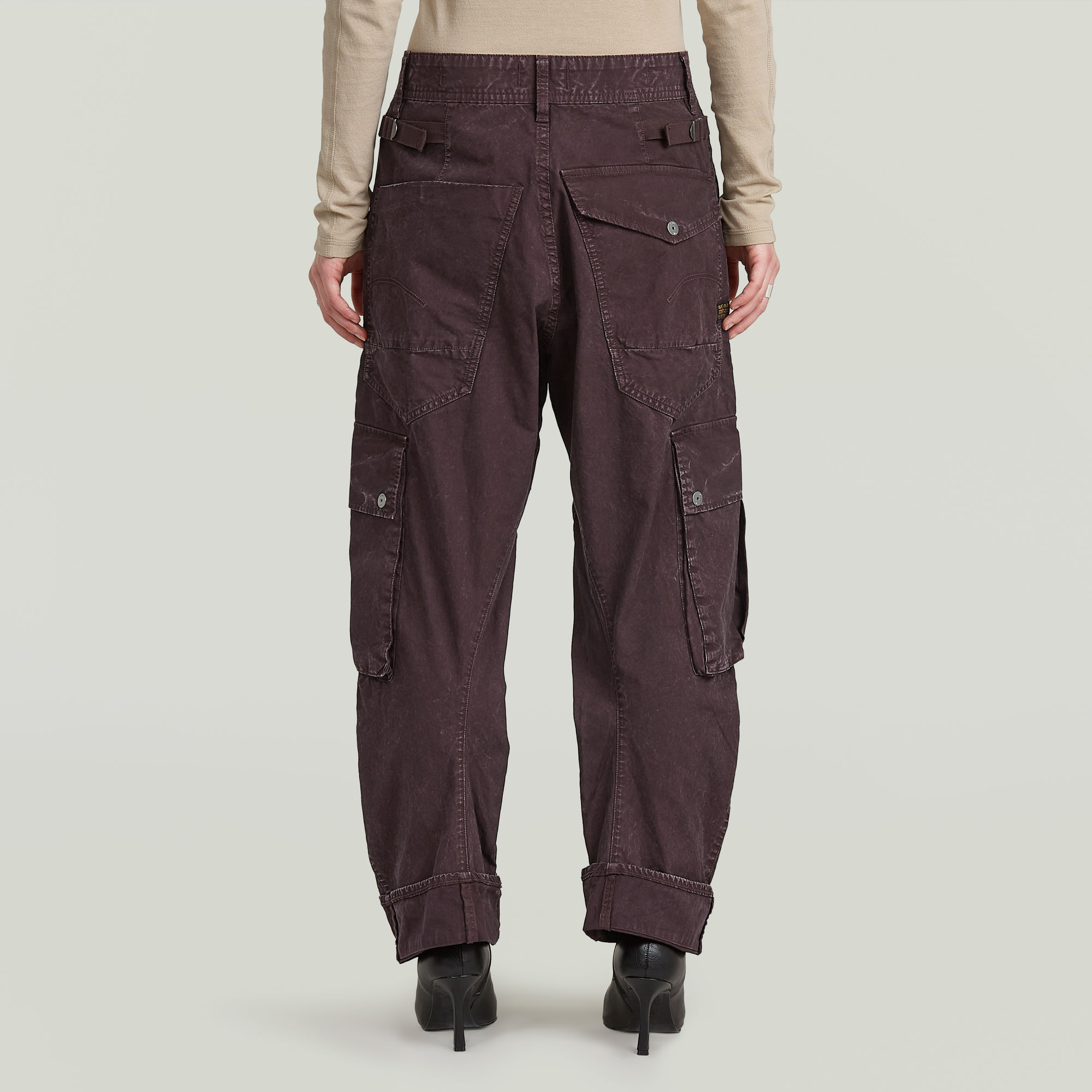 G-Star RAW 3D Boyfriend Multi Pocket Cargobroek Paars Dames