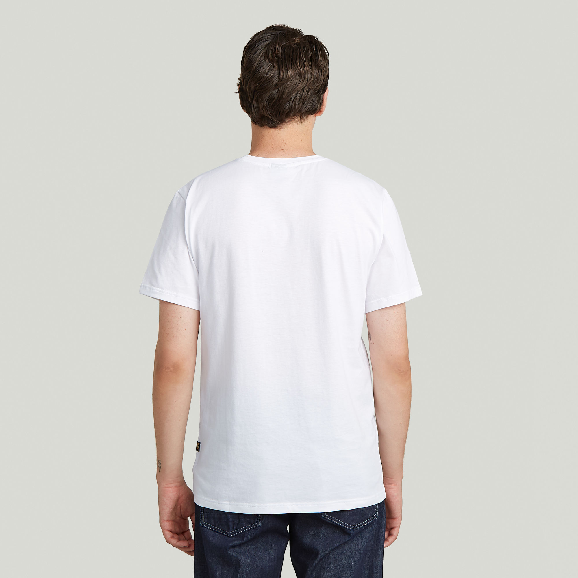 G-Star RAW Old Skool Slim T-Shirt Wit Heren