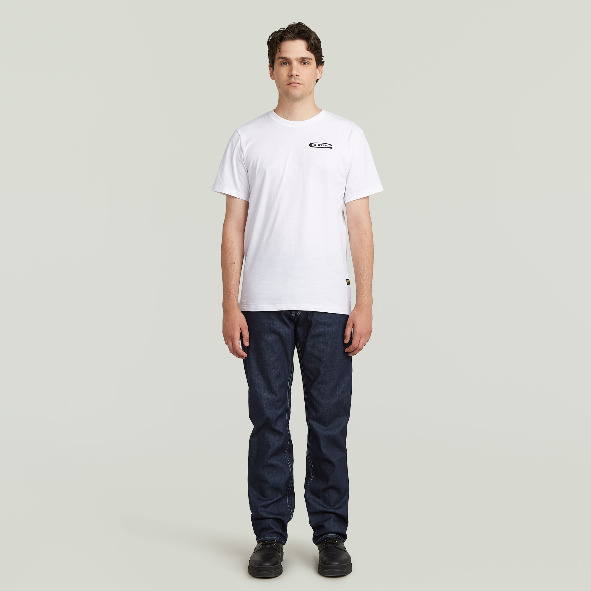 G-Star RAW Old Skool Slim T-Shirt Wit Heren
