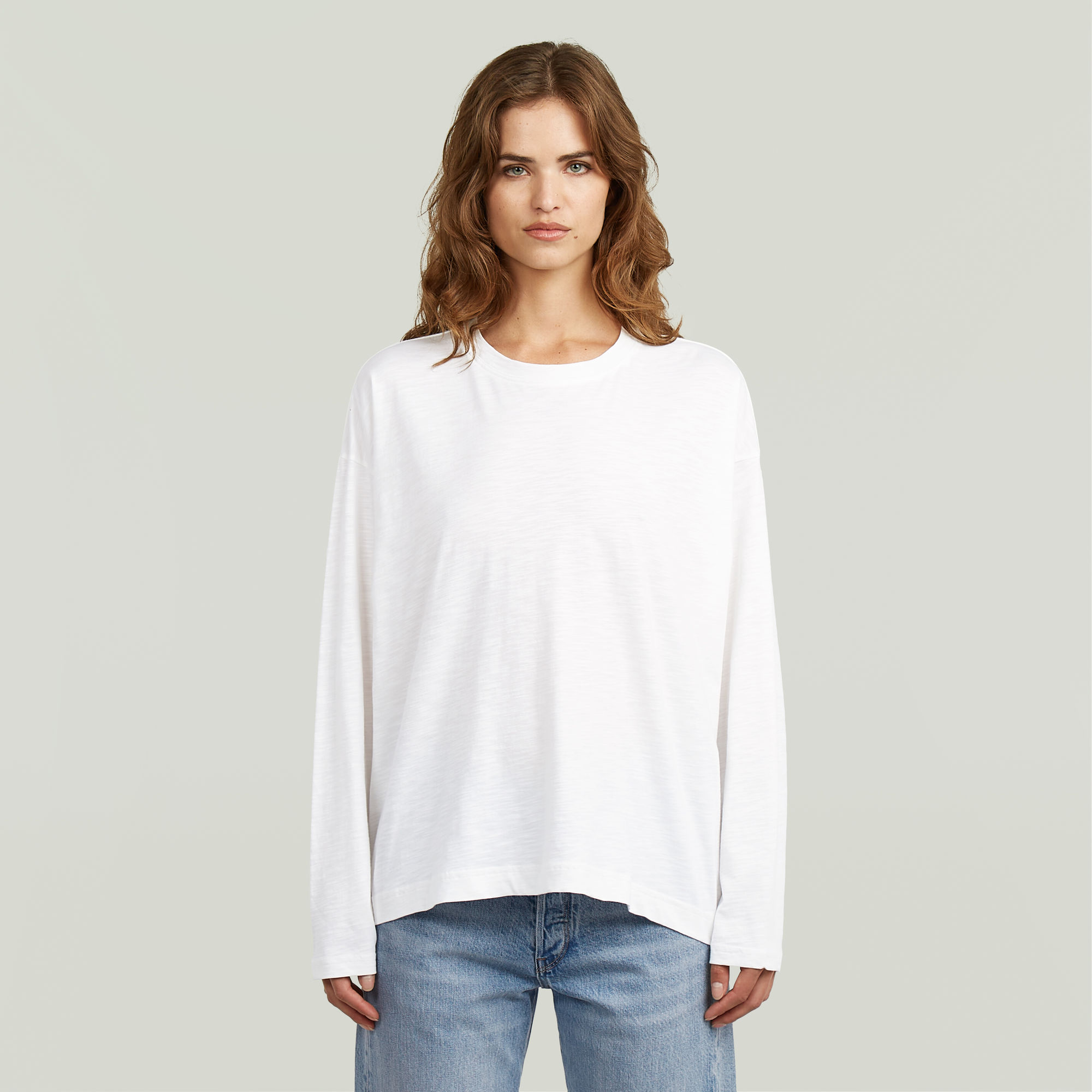 Oversized T-Shirt - Weiß - Damen