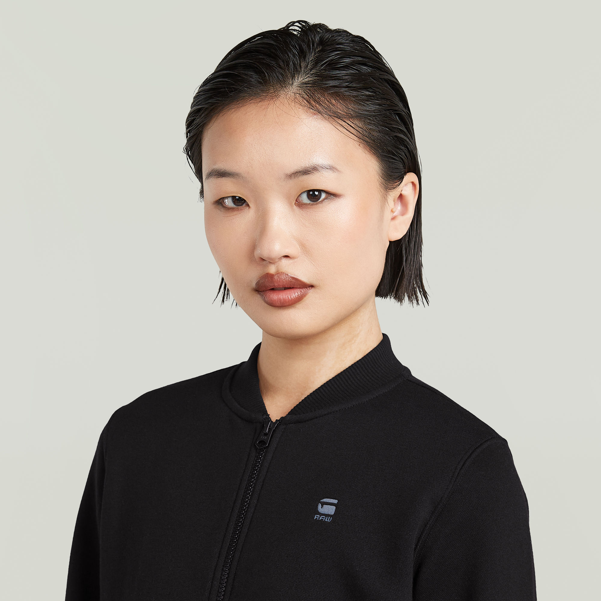 G-Star RAW Longsleeve Bombersweater Zwart Dames
