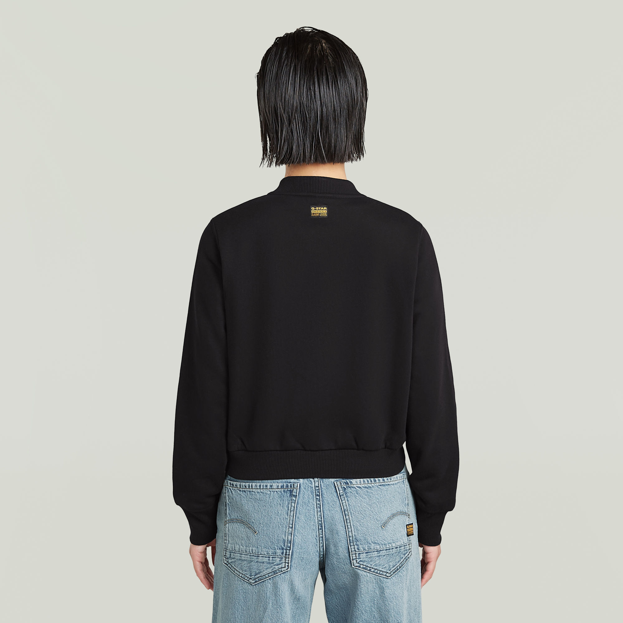 G-Star RAW Longsleeve Bombersweater Zwart Dames
