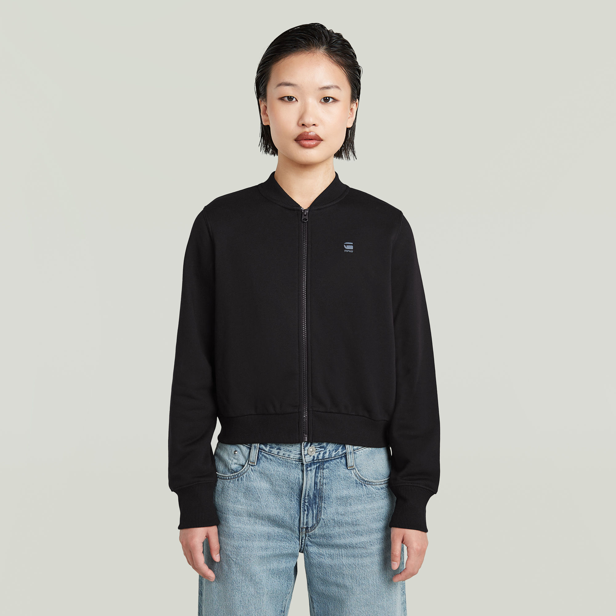 

Bomber Sweat Long Sleeve - Black - Women
