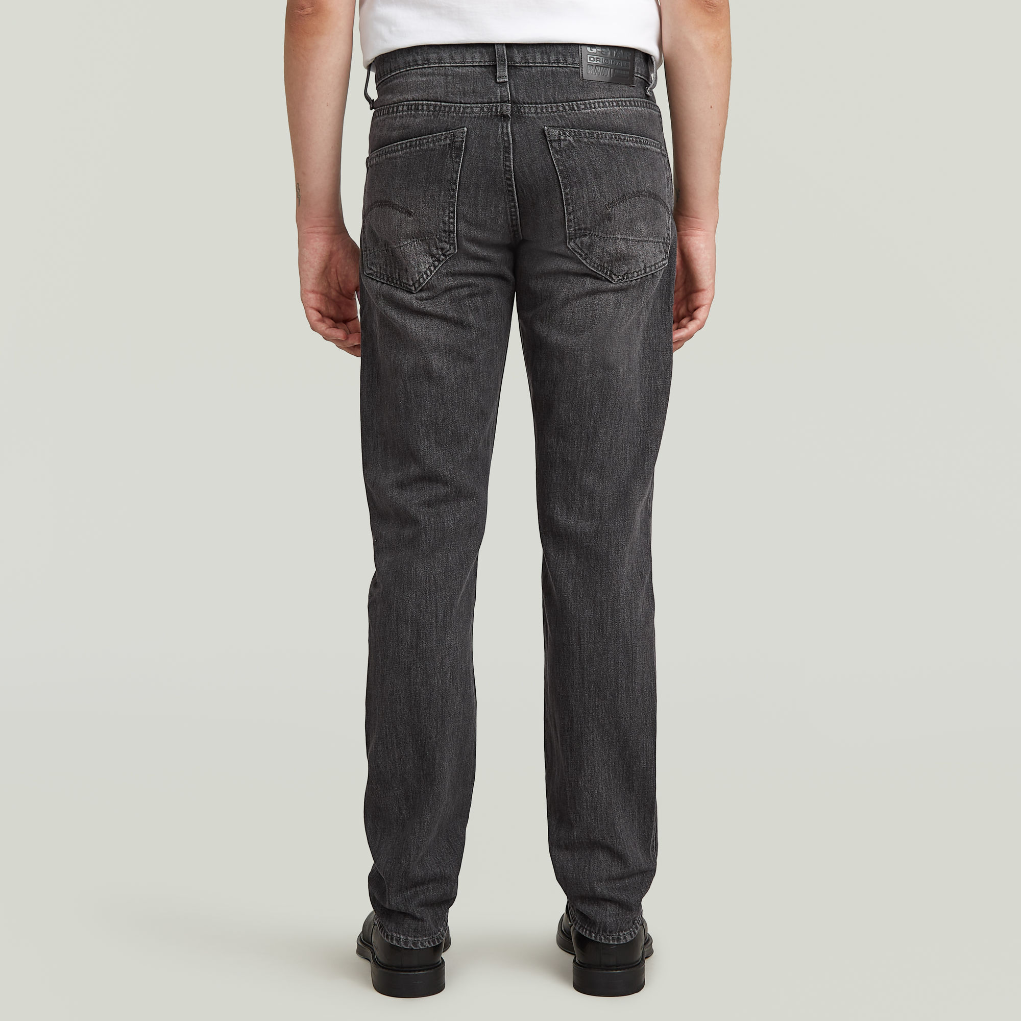 G-Star RAW 3301 Straight Jeans Grijs Heren