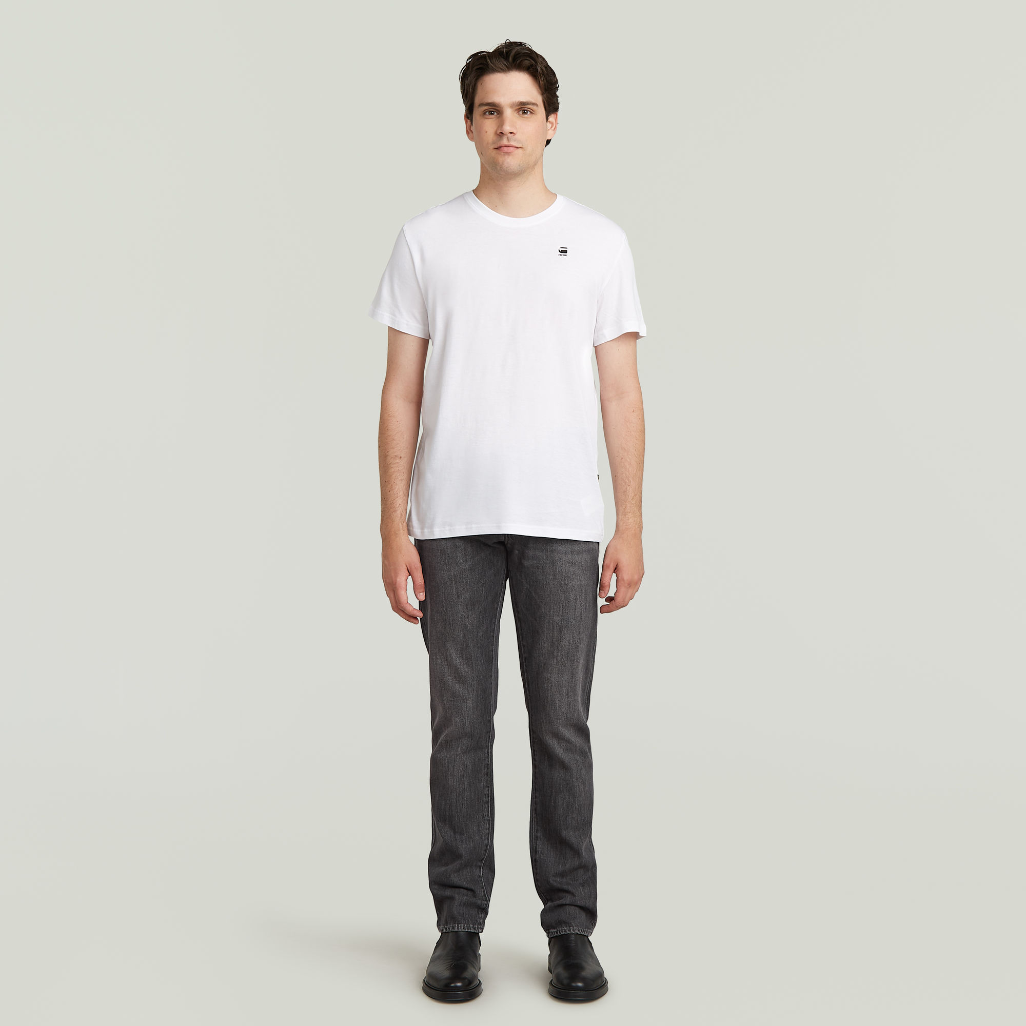 G-Star RAW 3301 Straight Jeans Grijs Heren