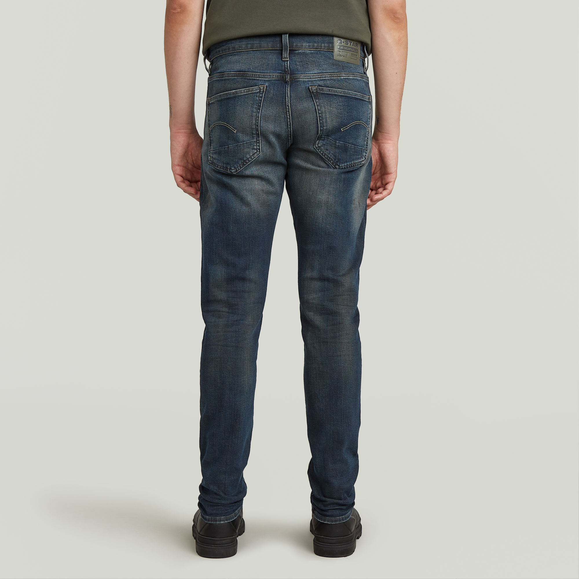 G-Star RAW 3301 Slim Jeans Donkerblauw Heren