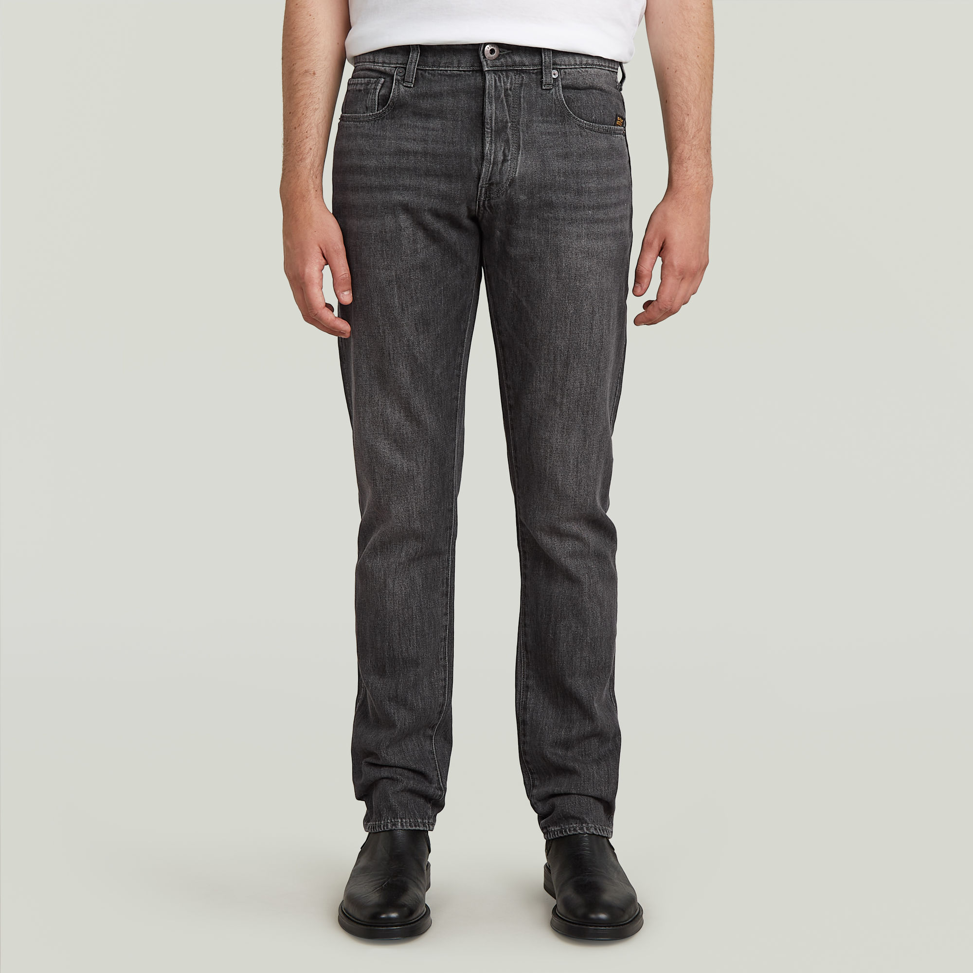 G-Star RAW 3301 Straight Jeans Grijs Heren