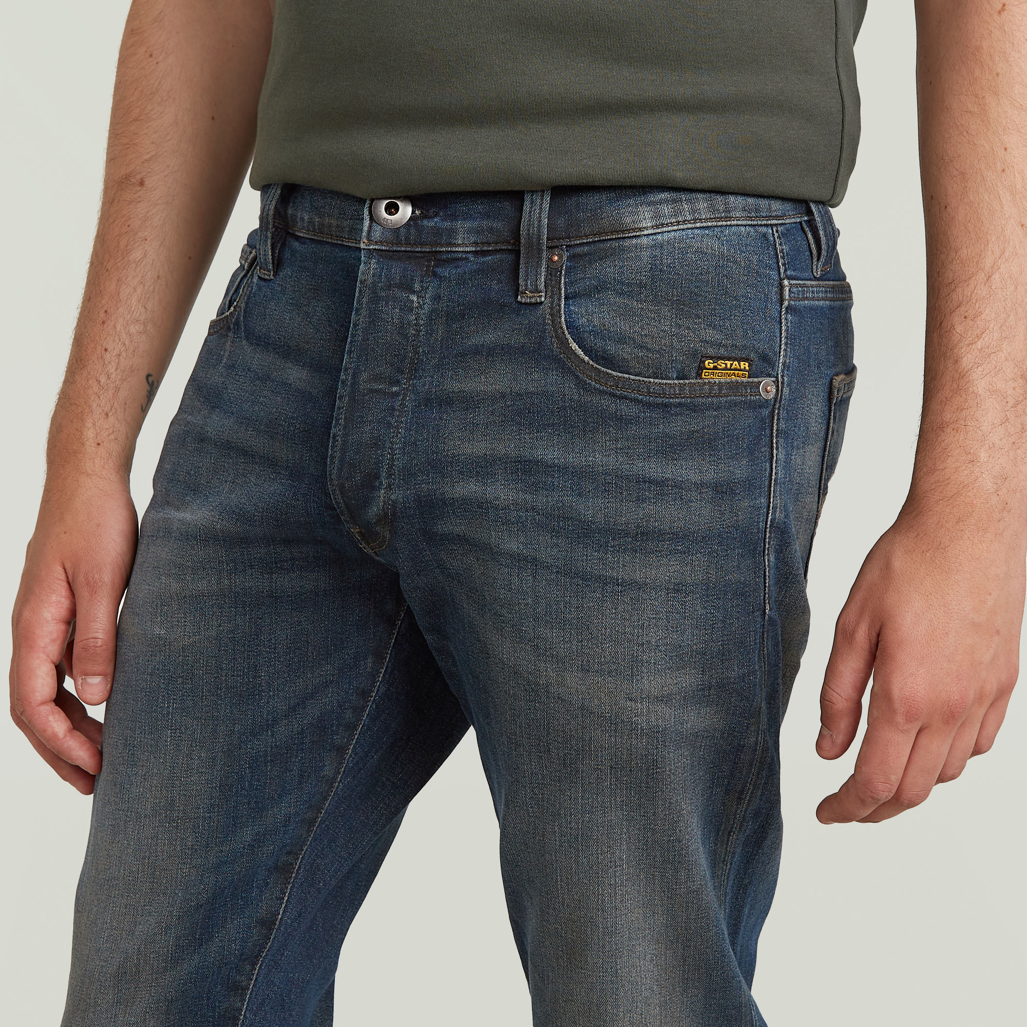 G-Star RAW 3301 Slim Jeans Donkerblauw Heren