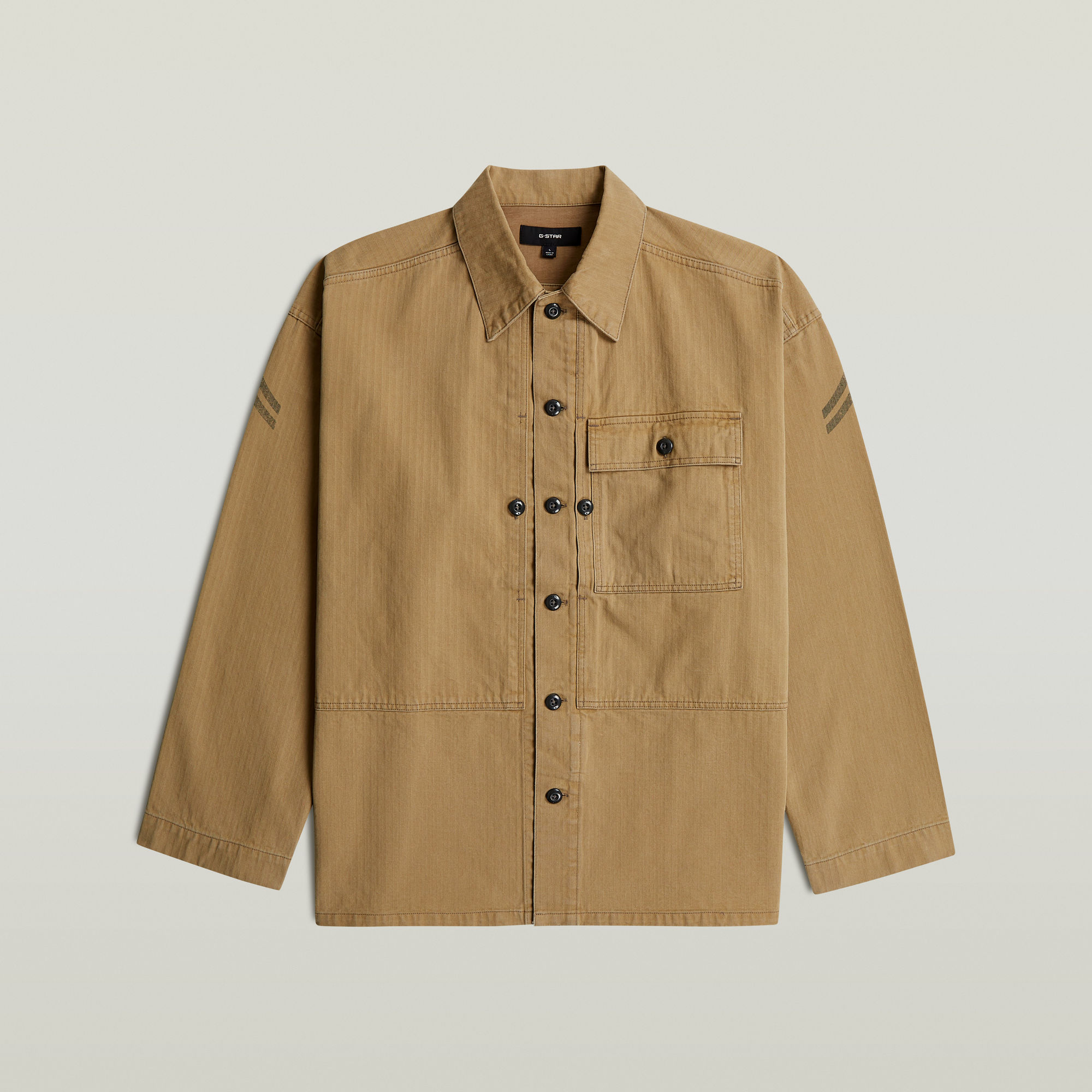 Thumbnail - G-S012 P44 Hemd - Beige - Herren