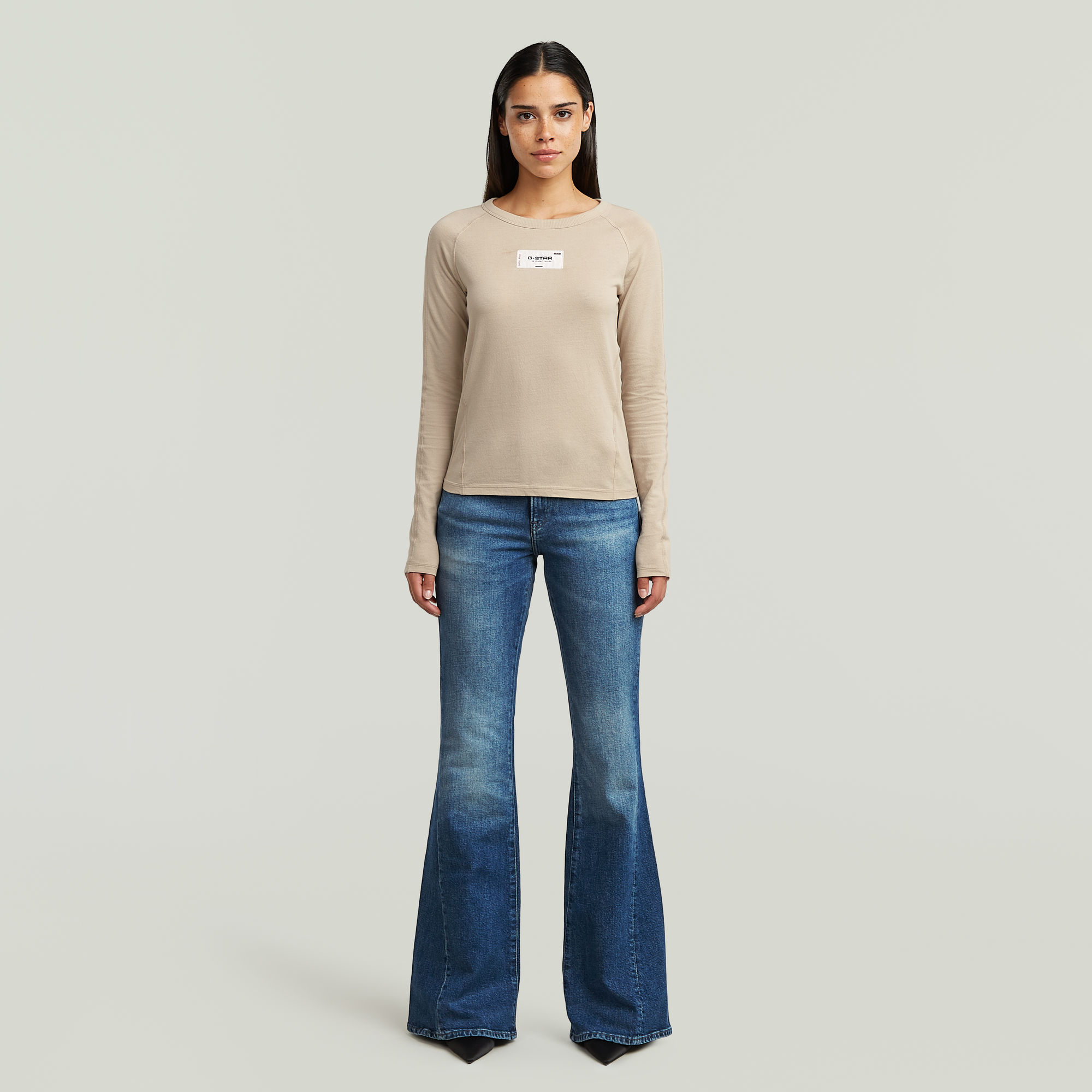 G-Star RAW Stevey 3D Flare Jeans Midden blauw Dames