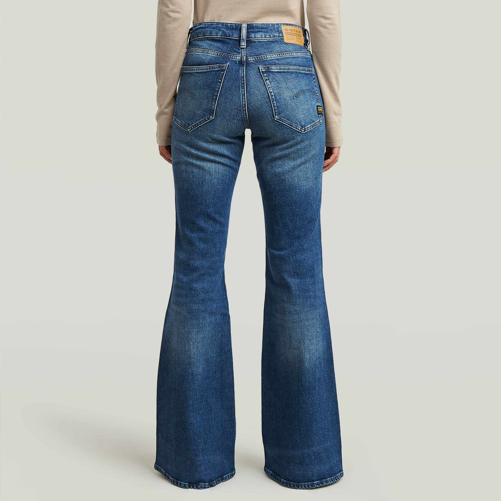 G-Star RAW Stevey 3D Flare Jeans Midden blauw Dames