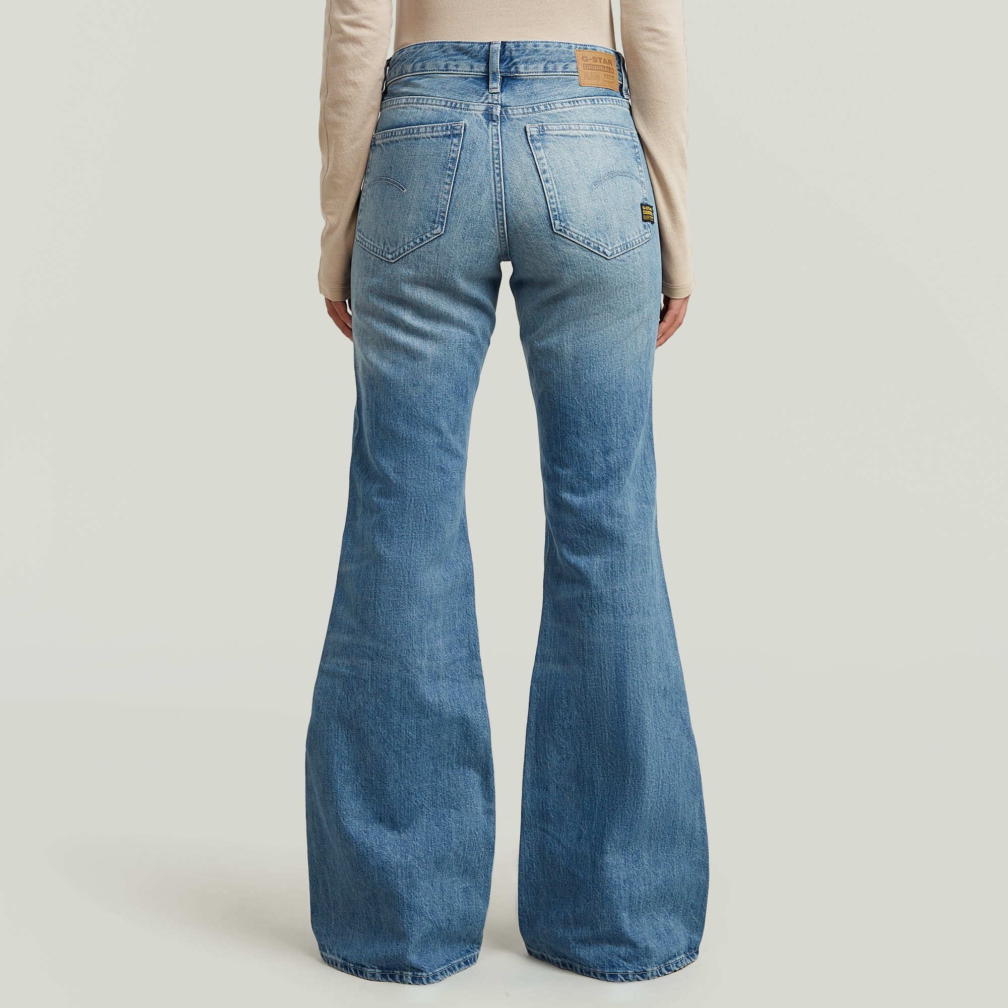 G-Star RAW Stevey 3D Flare Jeans Midden blauw Dames