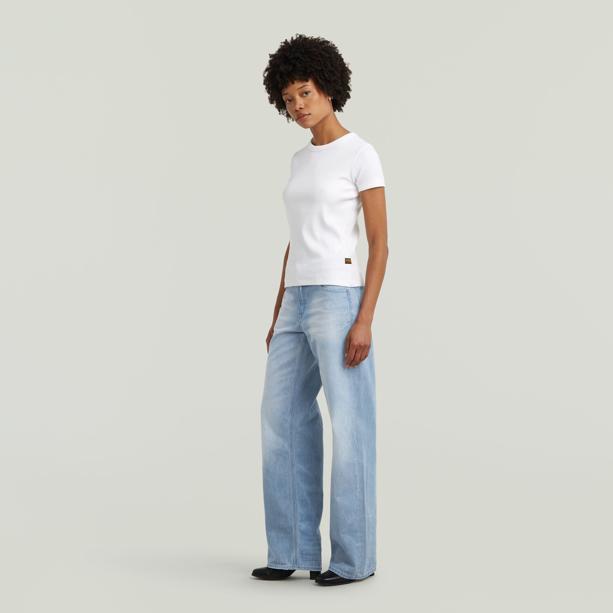 G-Star RAW Judee Low Waist Loose Jeans Lichtblauw Dames