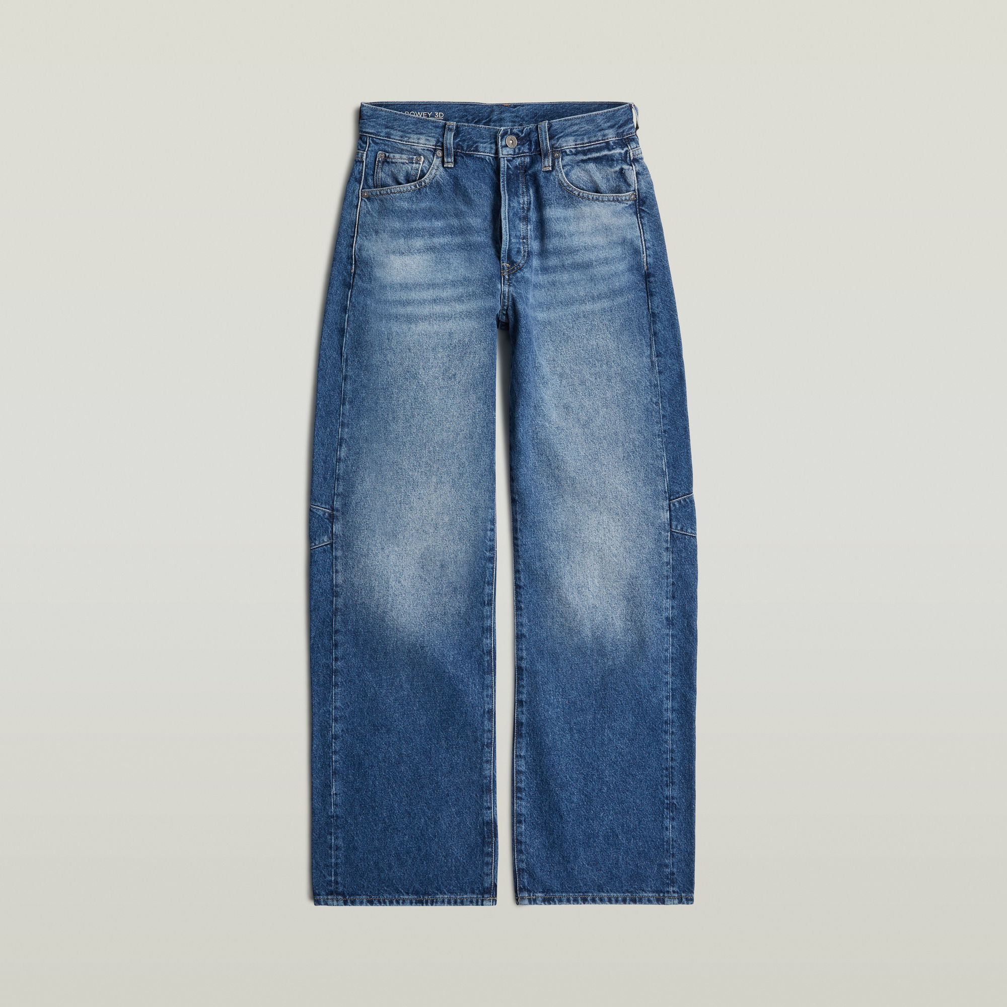 Thumbnail - Bowey Boyfriend Jeans - Mid Blue - Damen