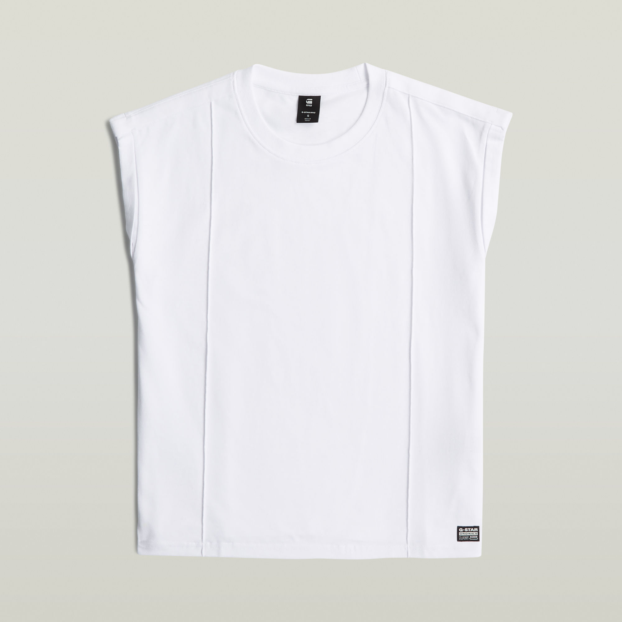 Thumbnail - Constructed Loose T-Shirt - Weiß - Damen