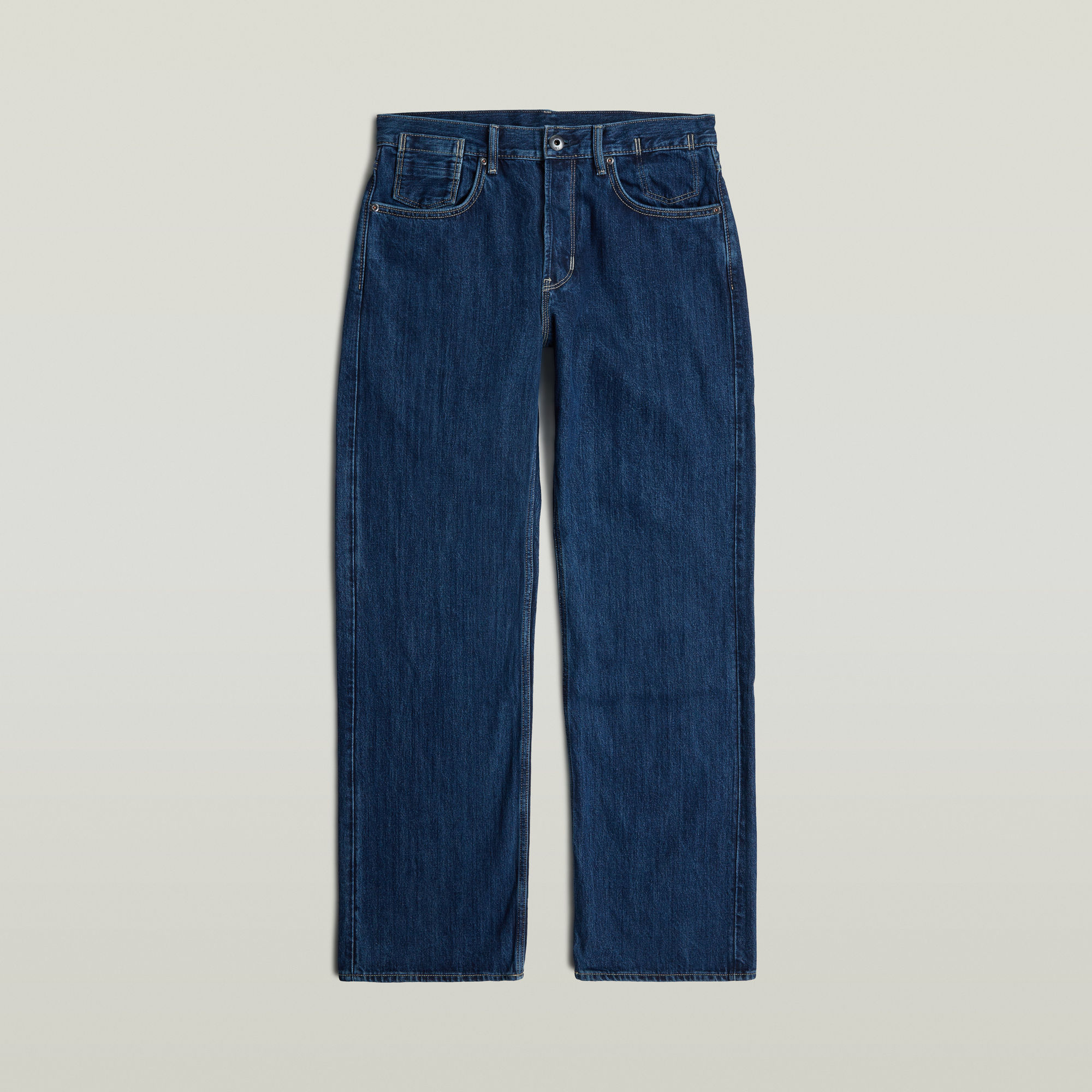 Thumbnail - Deeggie Relaxed Straight Jeans - Dunkelblau - Herren