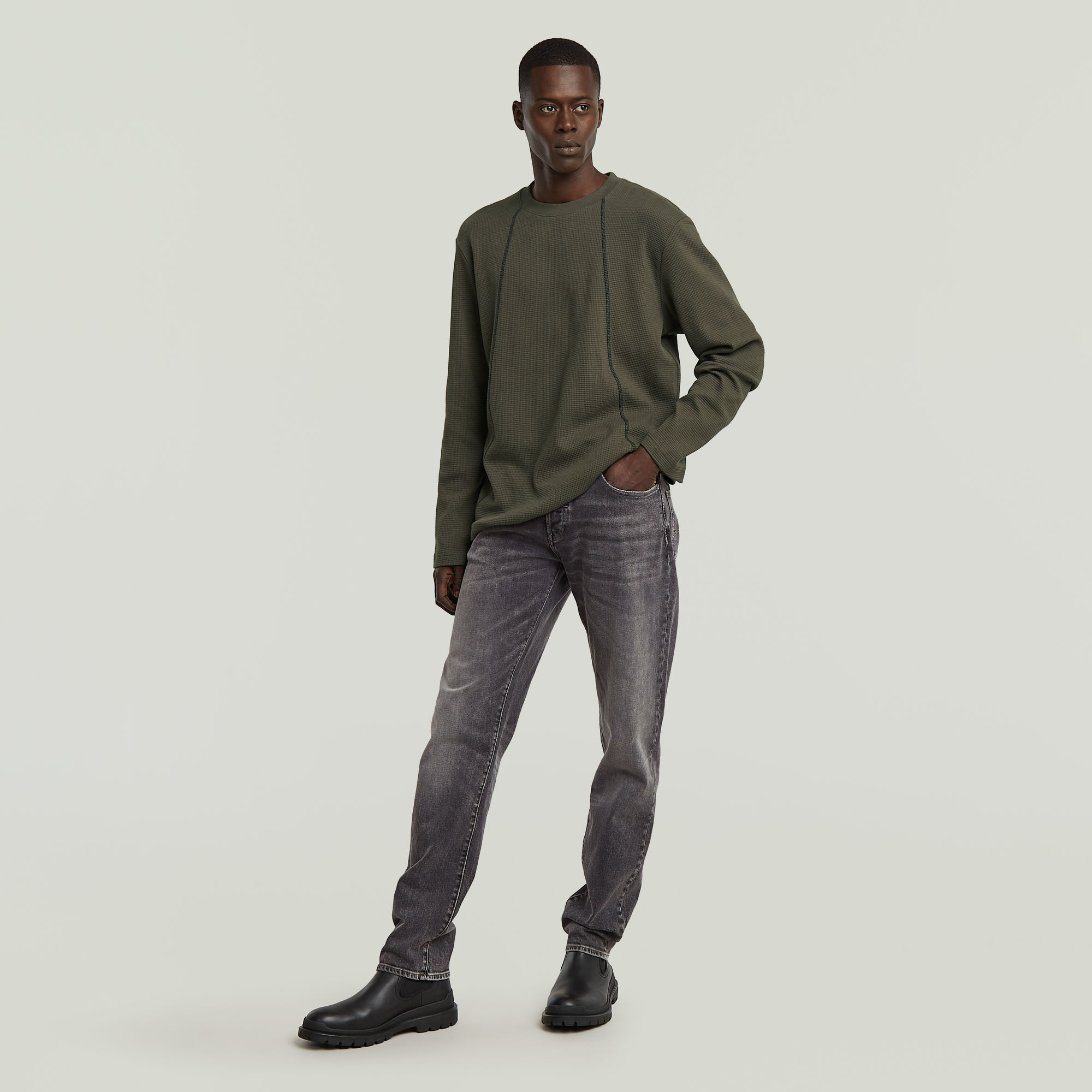 G-Star RAW Tweeter A-Line T-shirt Grijs Heren