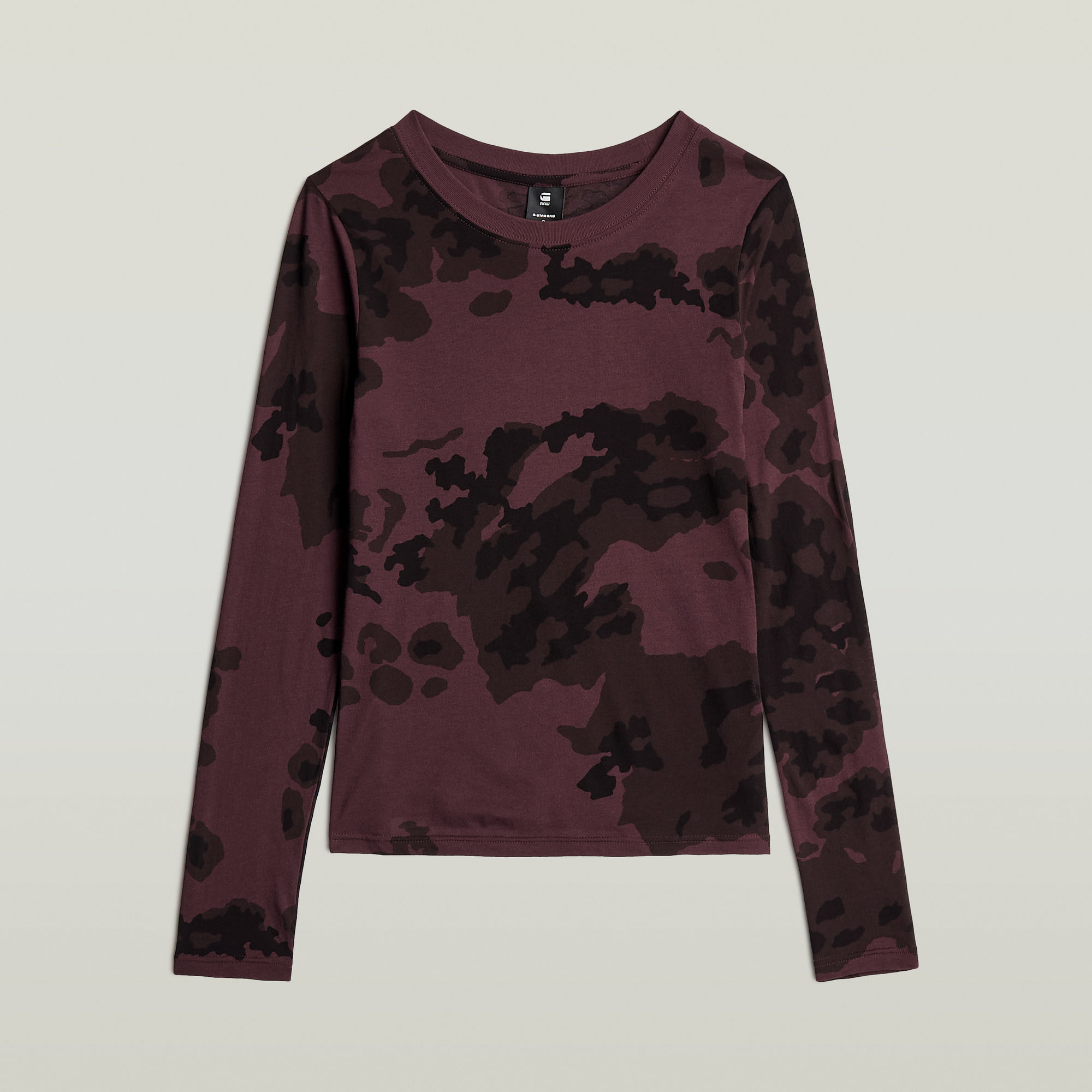 Thumbnail - Allover Print Slim T-Shirt - Mehrfarbig - Damen