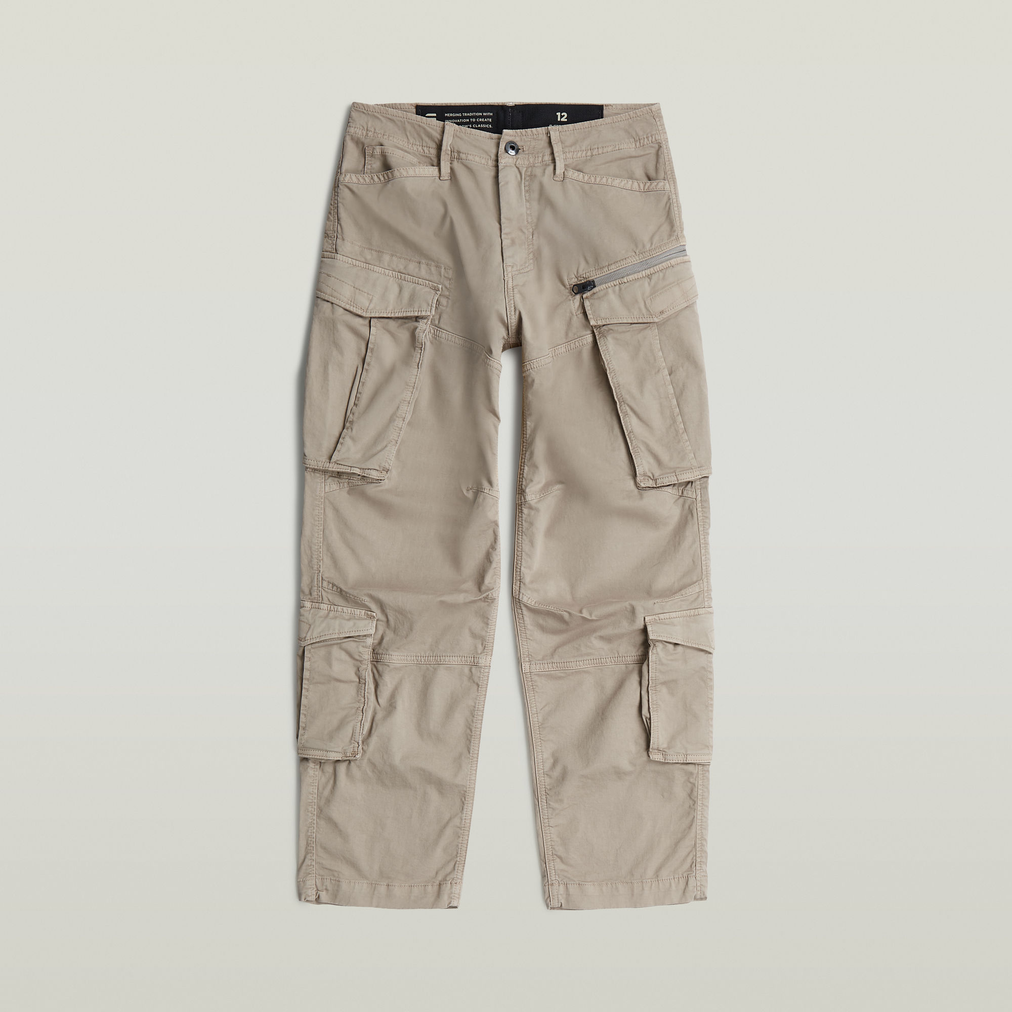 Thumbnail - Boys Rovic Zip 3D Loose Hose - Grau - jungen