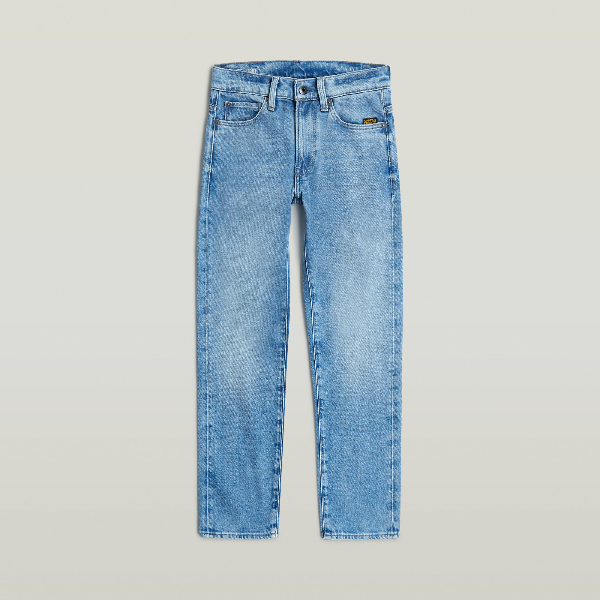 Thumbnail - Boys 3301 Straight Tapered Jeans - Hellblau - jungen