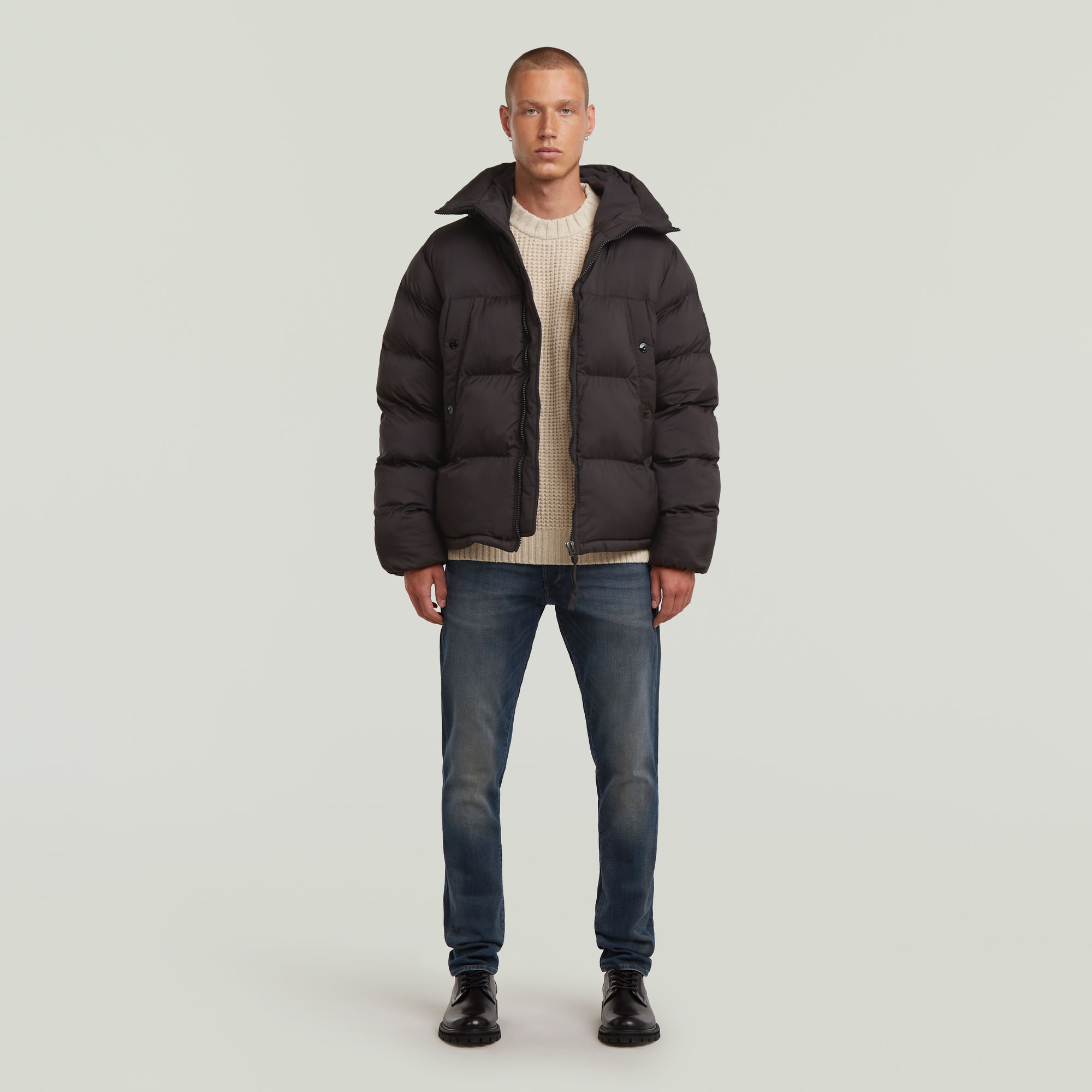 Thumbnail - Expedition Puffer Jacke - Schwarz - Herren