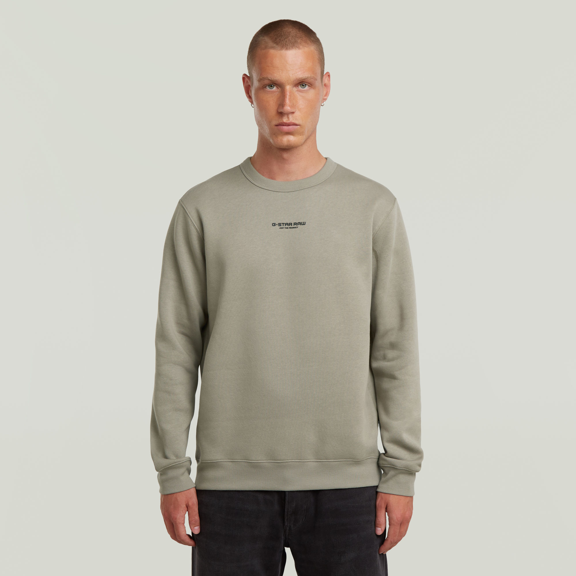

Center Chest Logo Sweater - Beige - Men