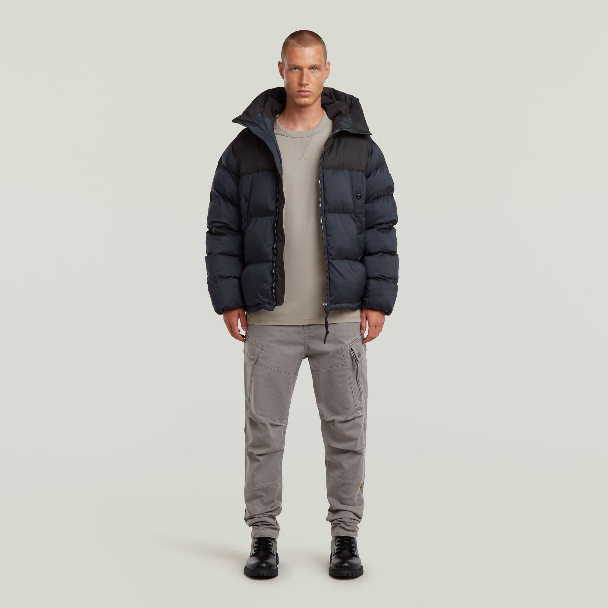 Thumbnail - Expedition Puffer Jacke - Dunkelblau - Herren