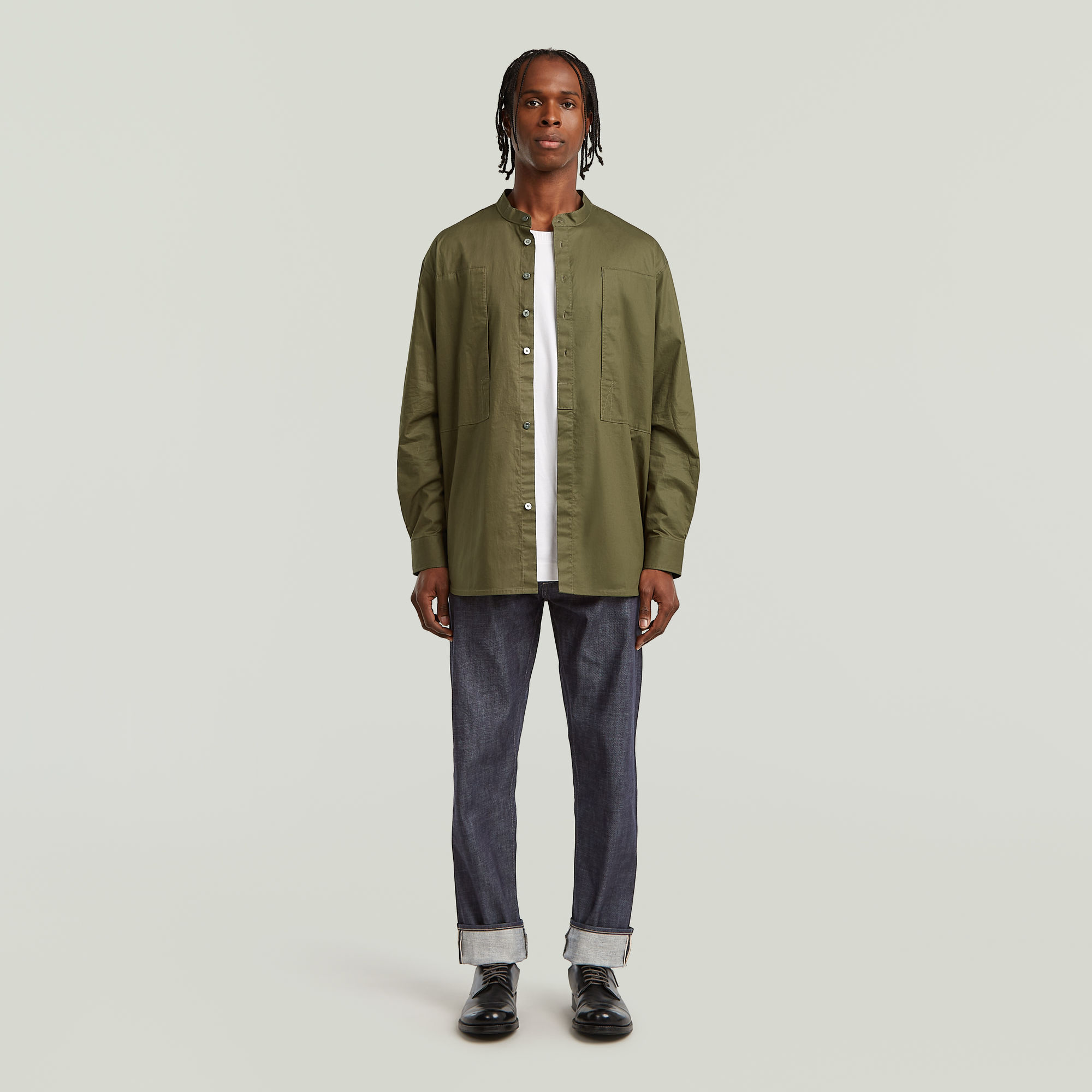 Thumbnail - Morry FWD Regular Tapered Selvedge Jeans - Dunkelblau - Herren