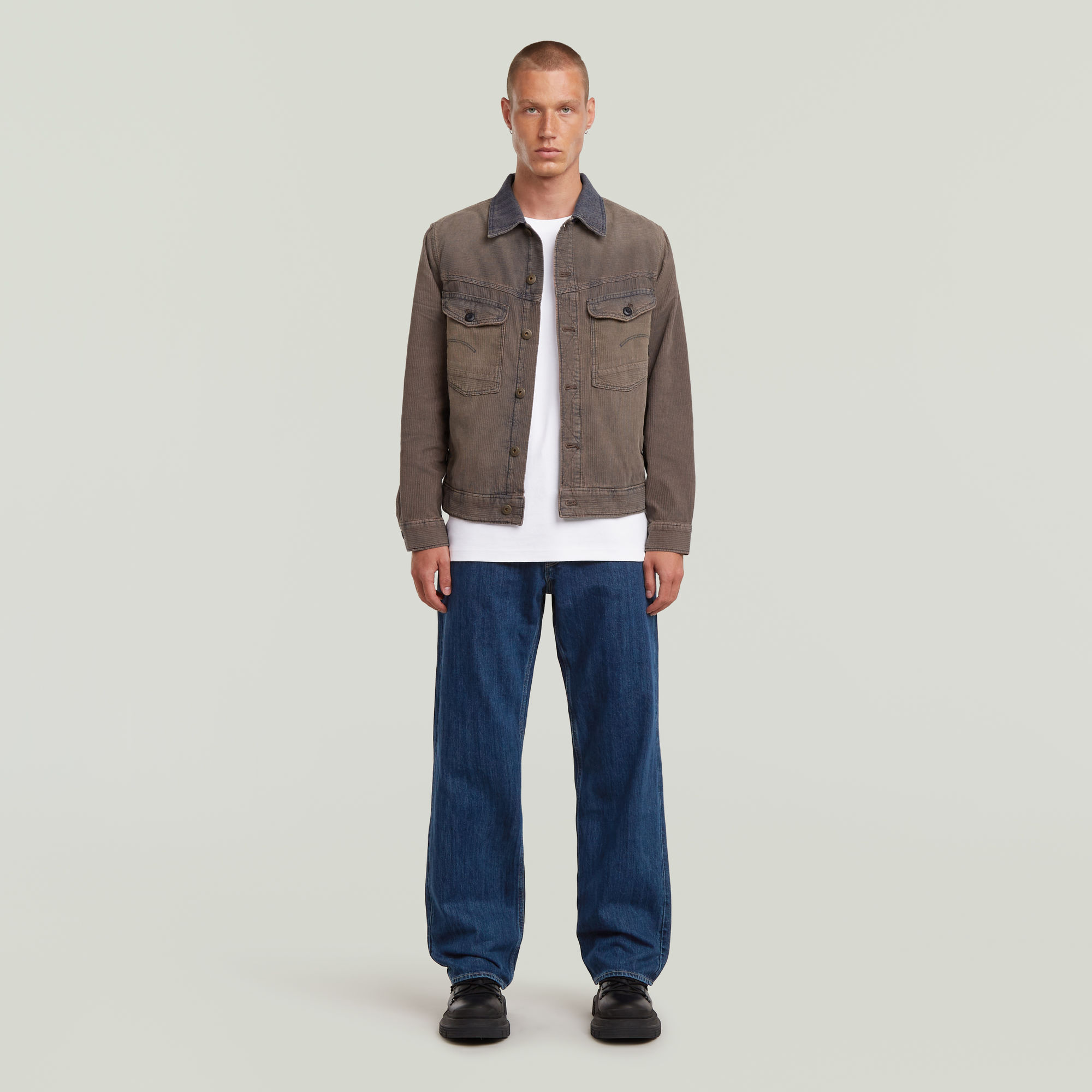 Thumbnail - Deeggie Relaxed Straight Jeans - Dunkelblau - Herren