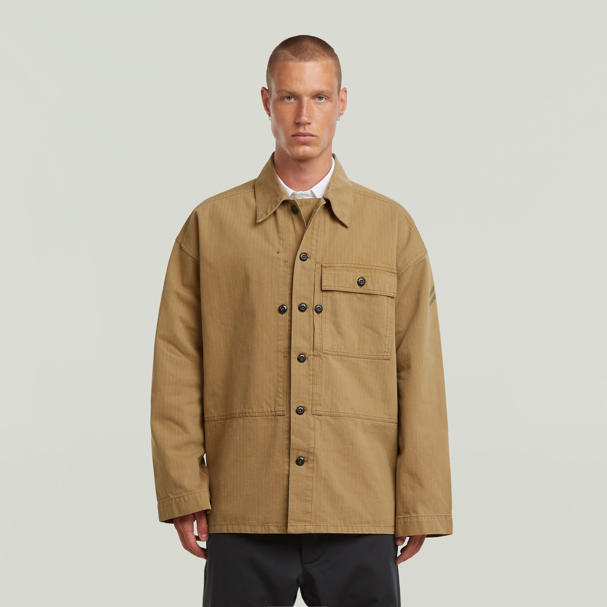 

G-S012 P44 Overshirt - Beige - Men
