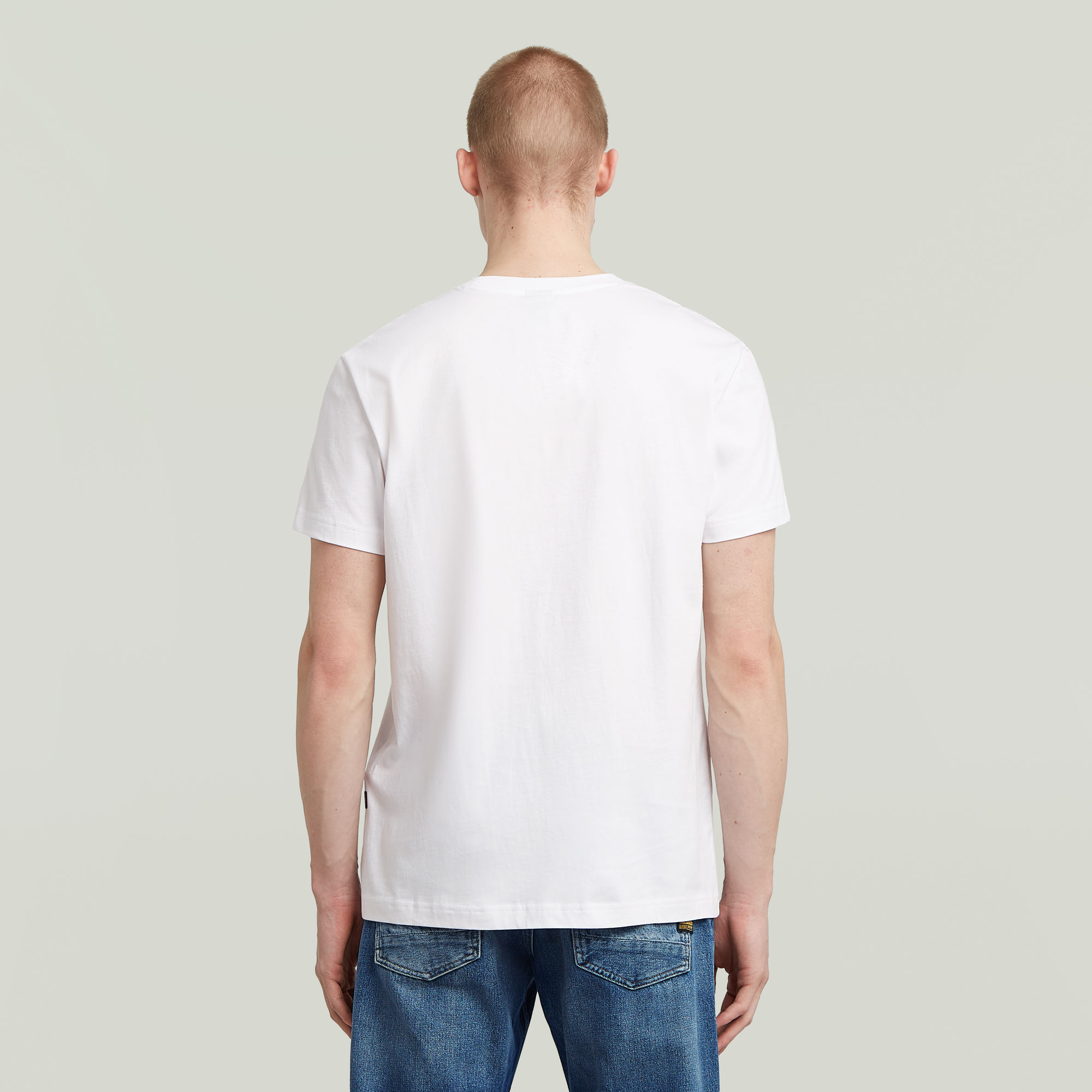 G-Star RAW Gel Print T-shirt Wit Heren