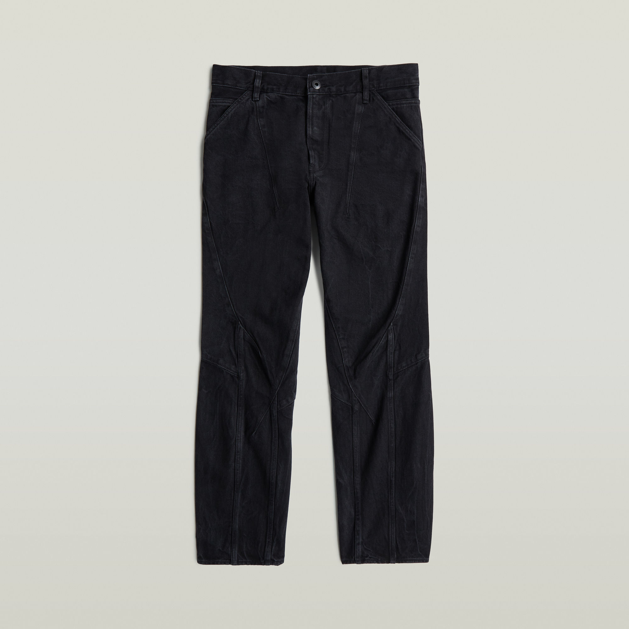 Thumbnail - Kitoh Relaxed Tapered Jeans - Schwarz - Herren