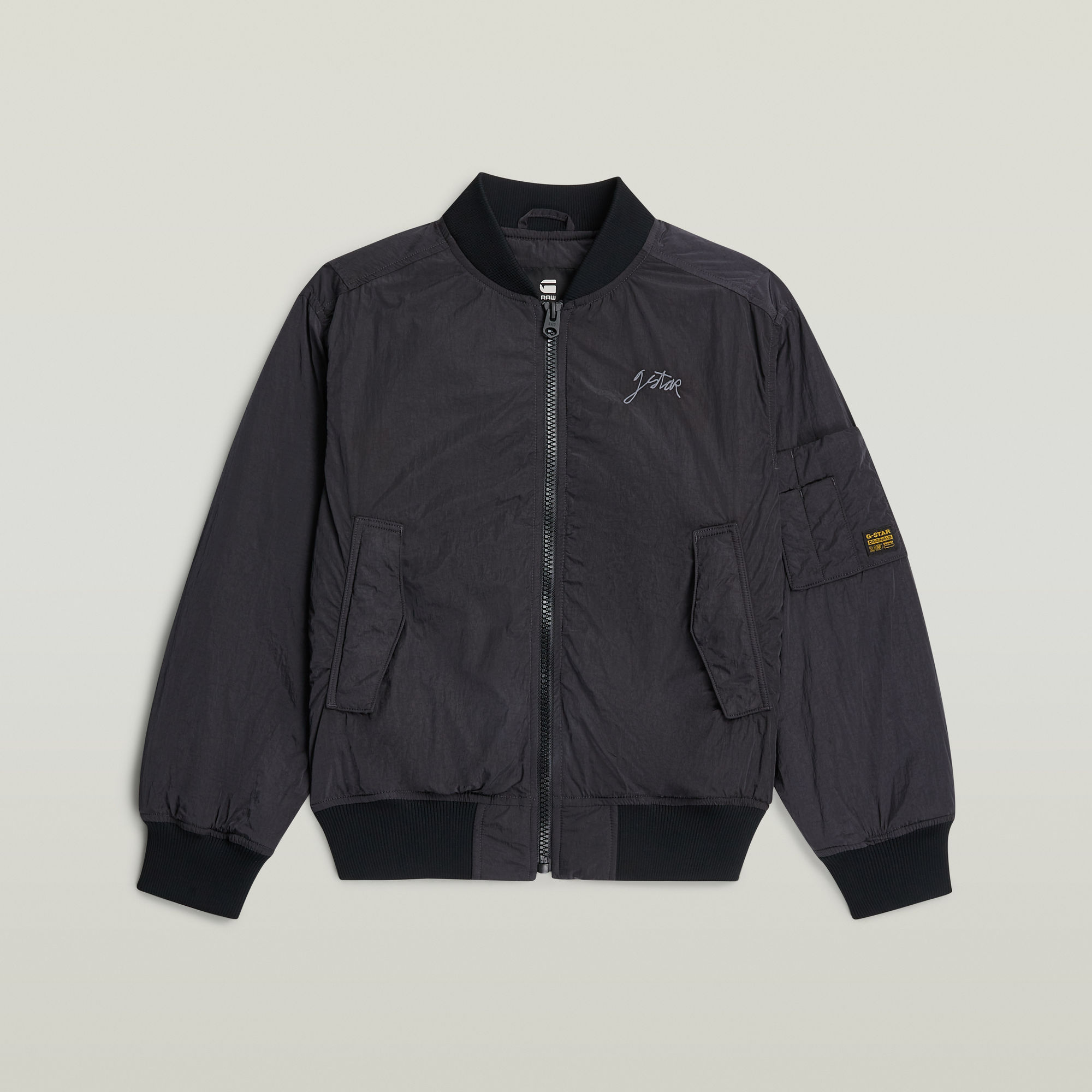 Thumbnail - Girls Bomber Padded Jacke - Dunkelblau - mädchen