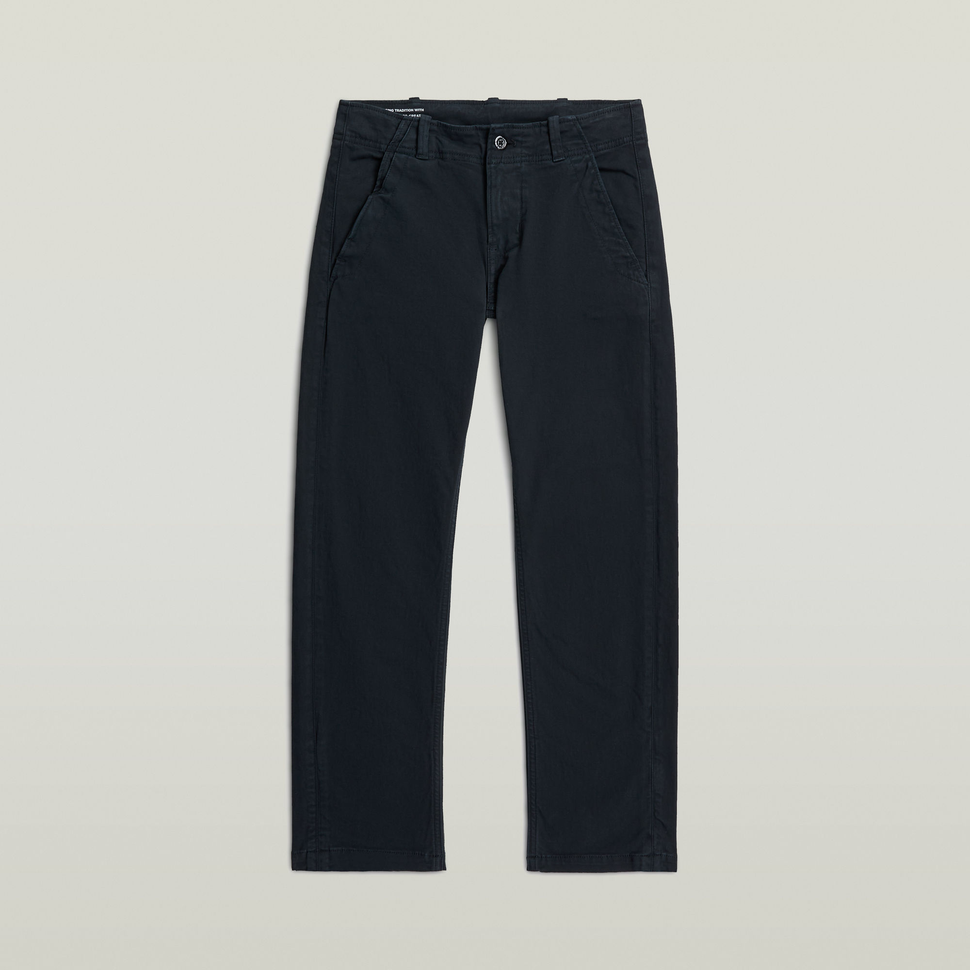 Thumbnail - Boys Mosa Straight Chino - Dunkelblau - jungen