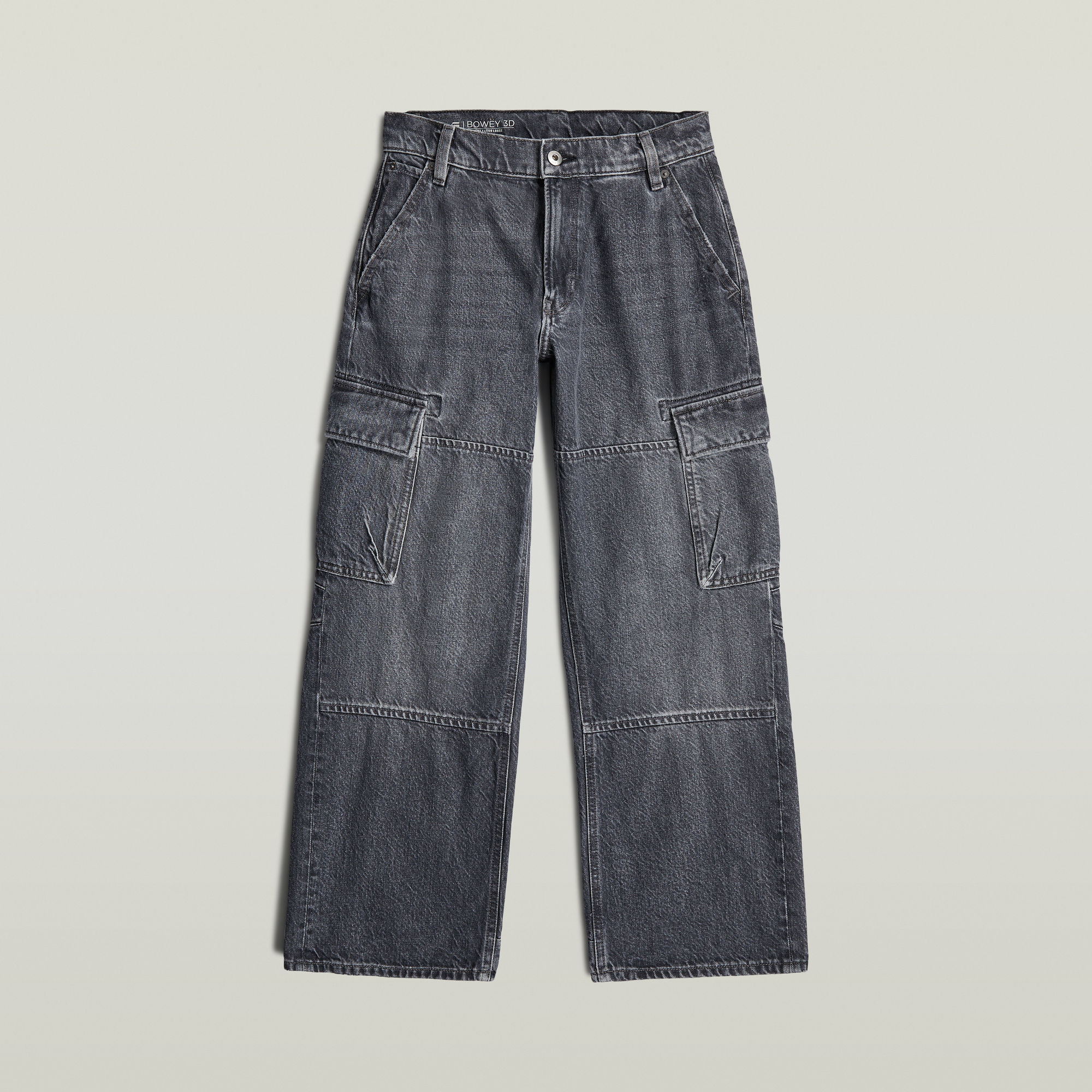 Thumbnail - Girls Bowey Extreme Cargo Loose Jeans - Dunkelblau - mädchen