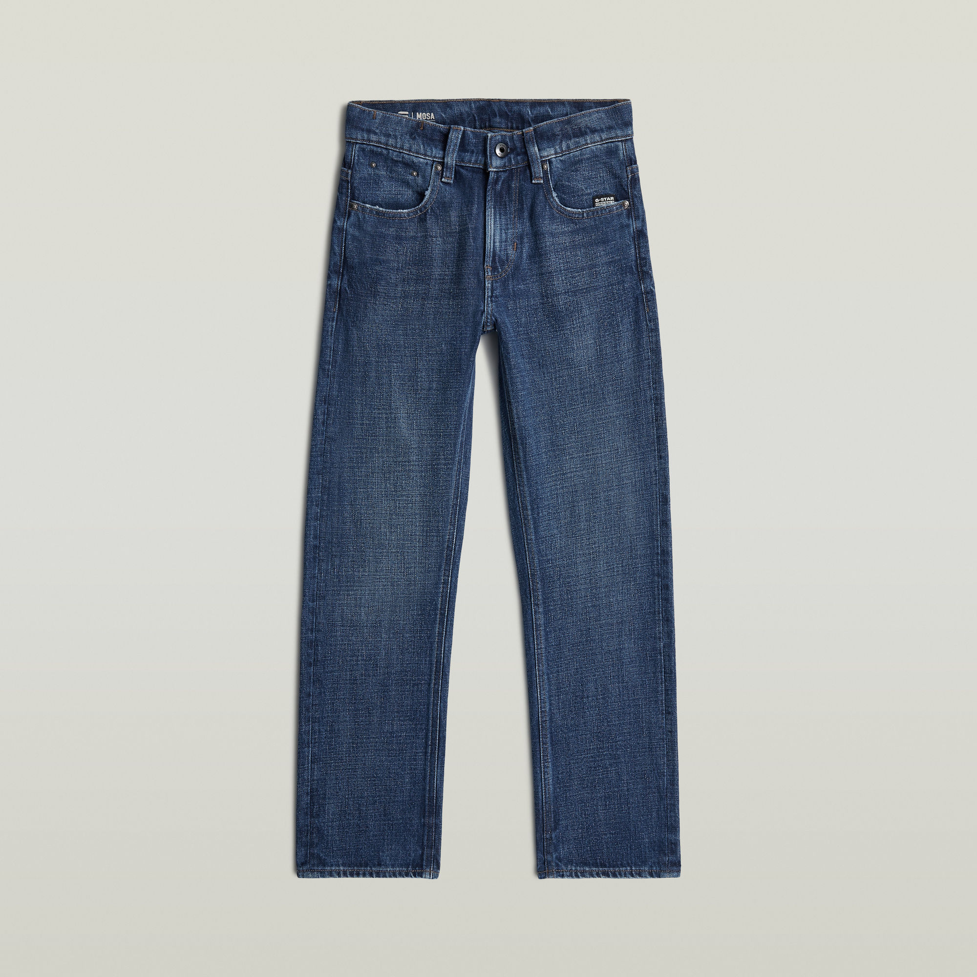 Thumbnail - Boys Mosa Straight Jeans - Mittelblau - jungen